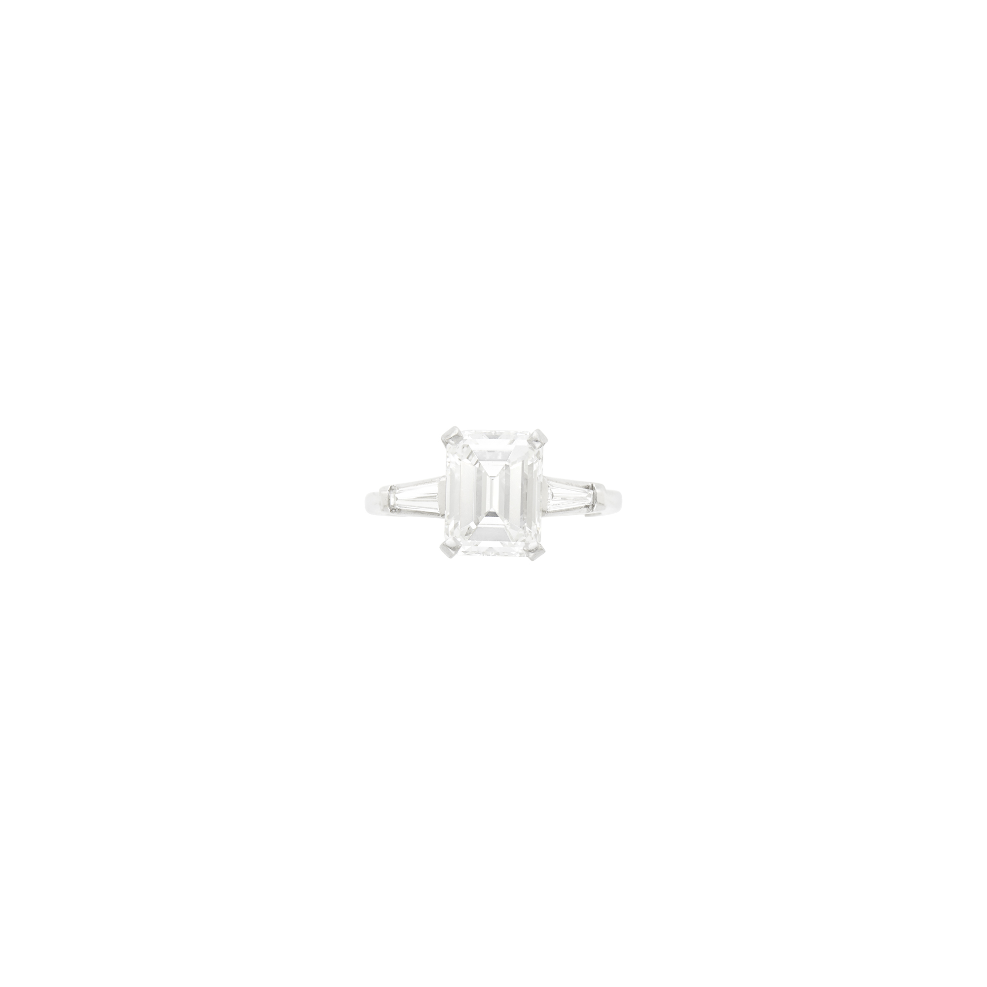 Lot image - Platinum and Diamond Ring