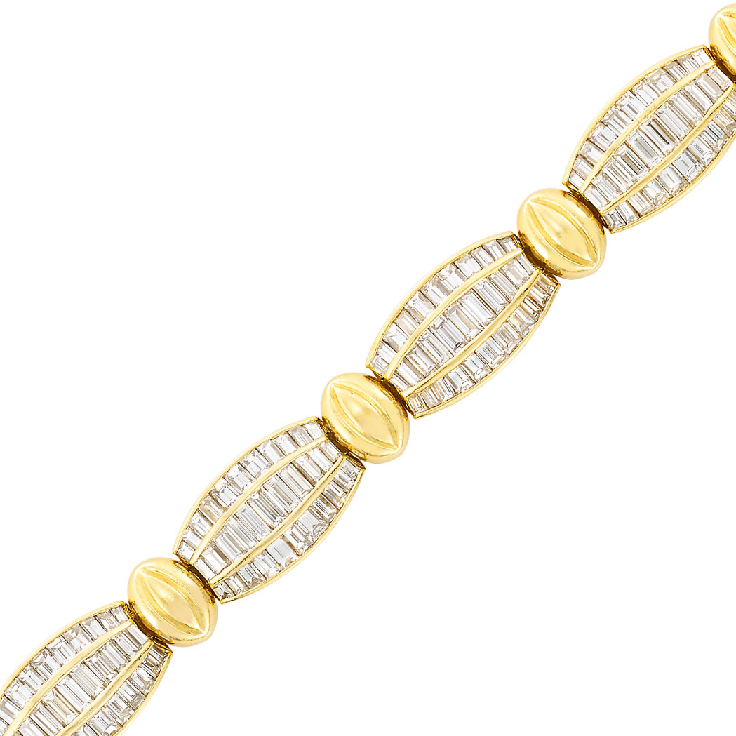 Lot image - Gold and Diamond Bracelet, Picchiotti