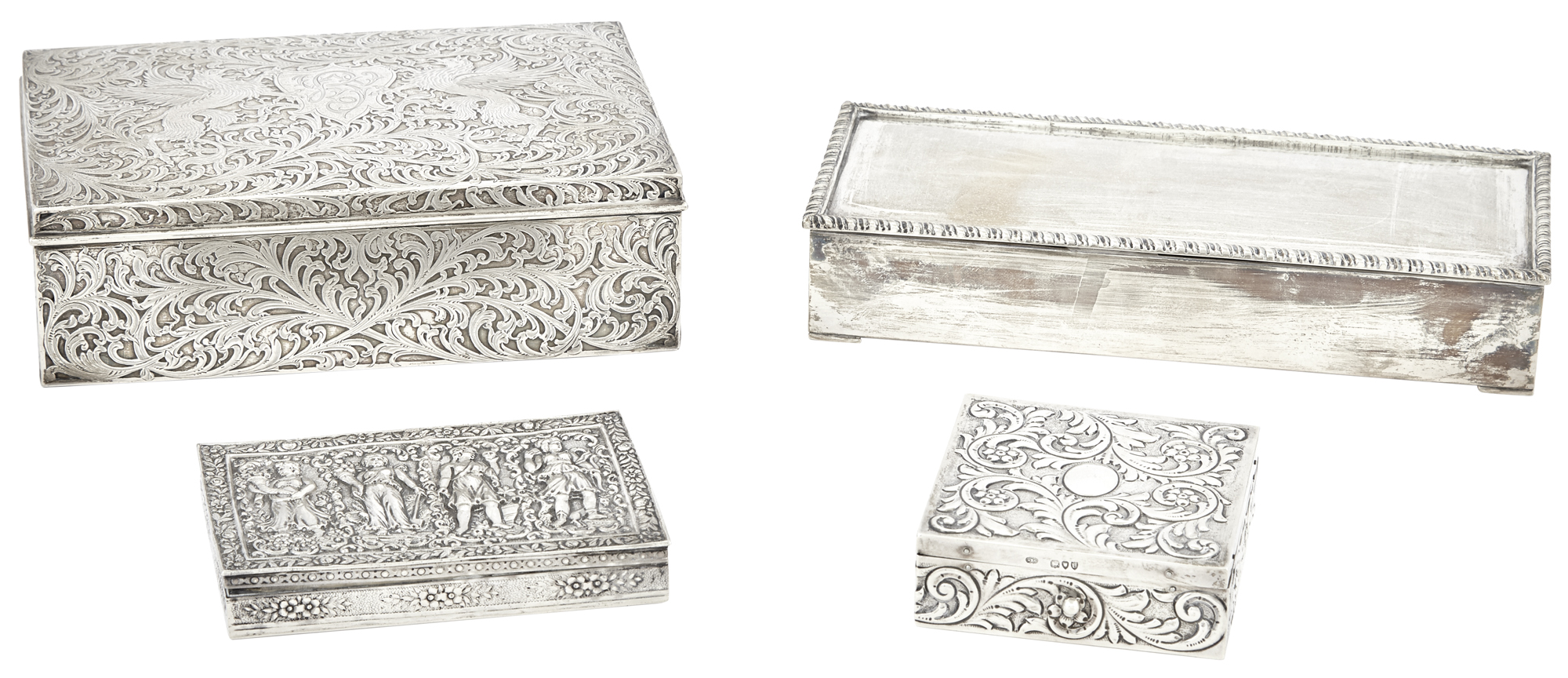 Lot image - Group of Silver Boxes