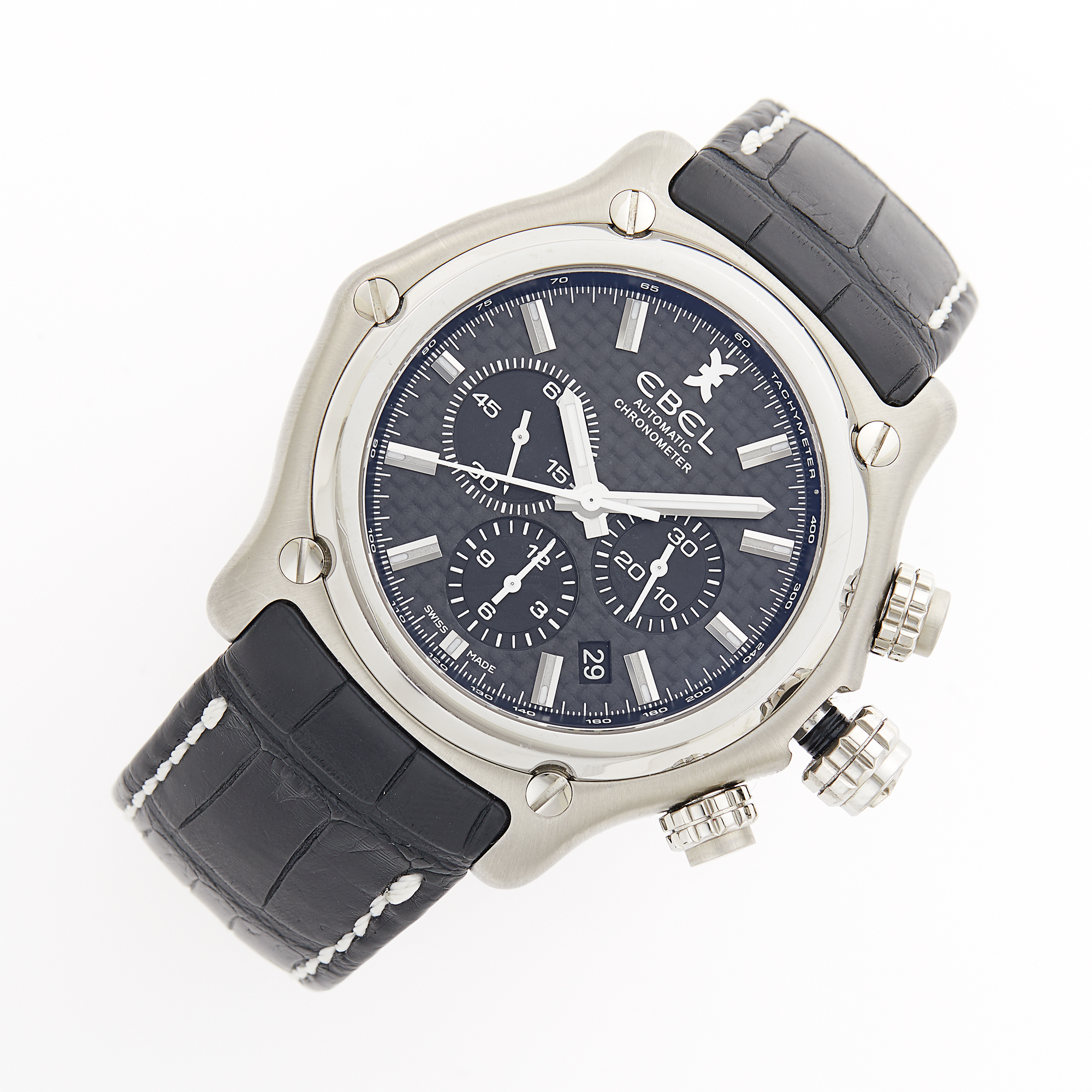 Lot image - Ebel Stainless Steel 1911 BRT Chronograph Wristwatch