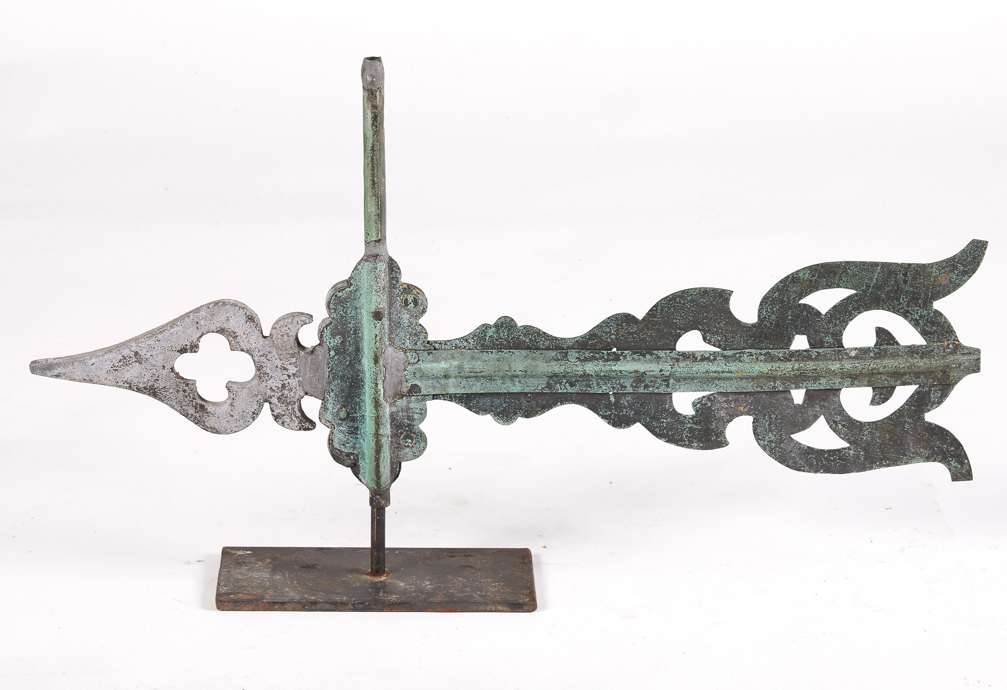 Lot image - Copper and Zinc Small Banner Weathervane