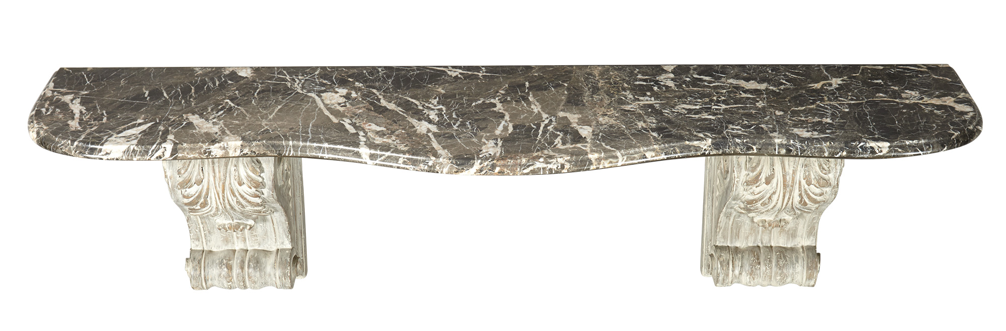 Lot image - Neoclassical Style Painted and Marble Console