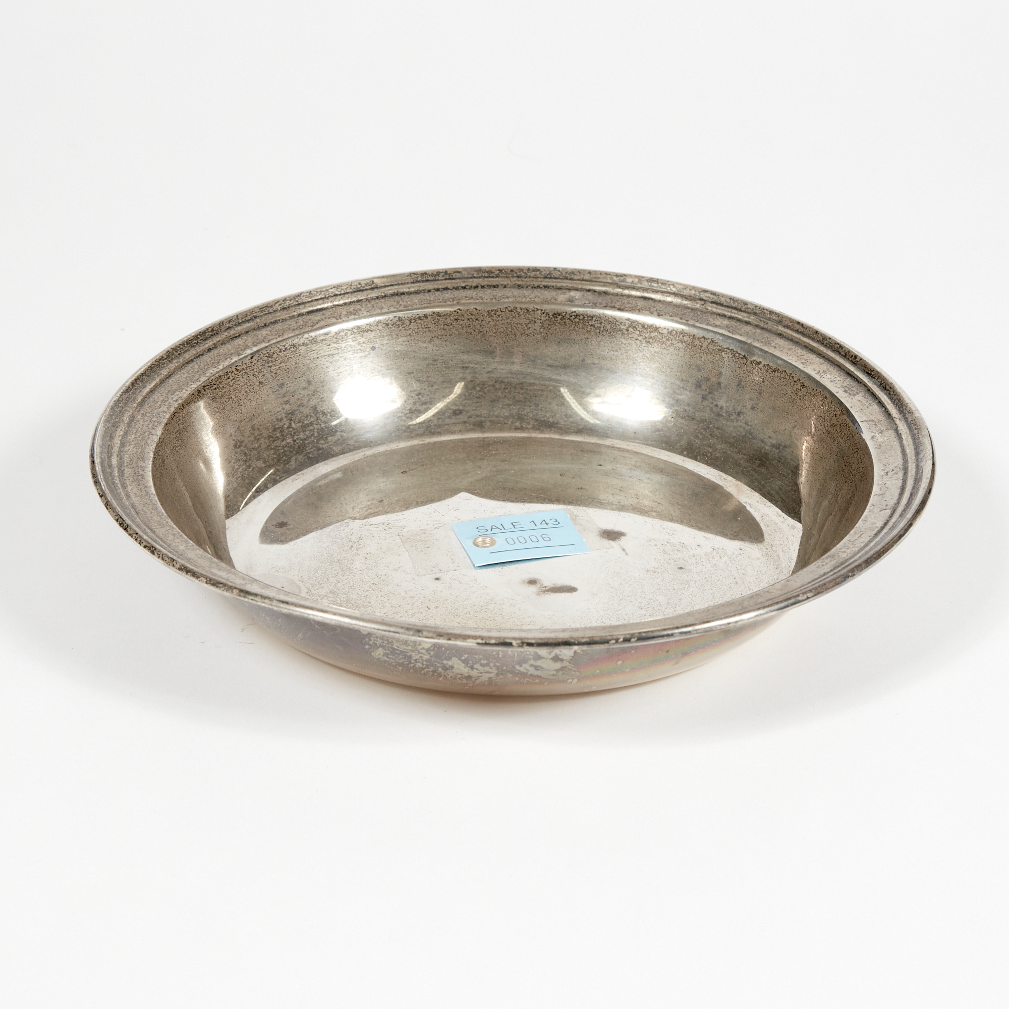 Lot image - Silver Bowl, 9 ozs., damaged