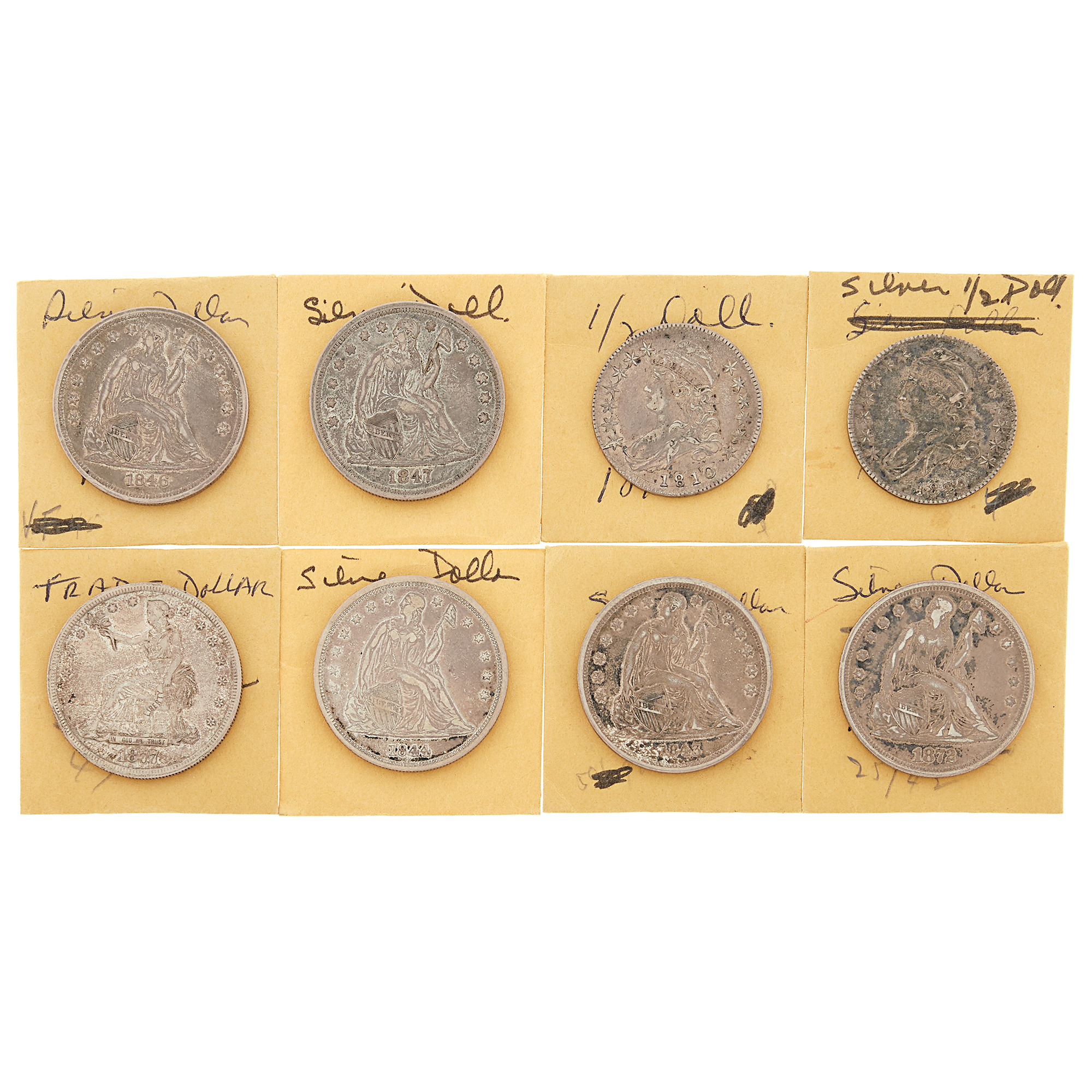 Lot image - United States Silver Dollars and Half Dollars