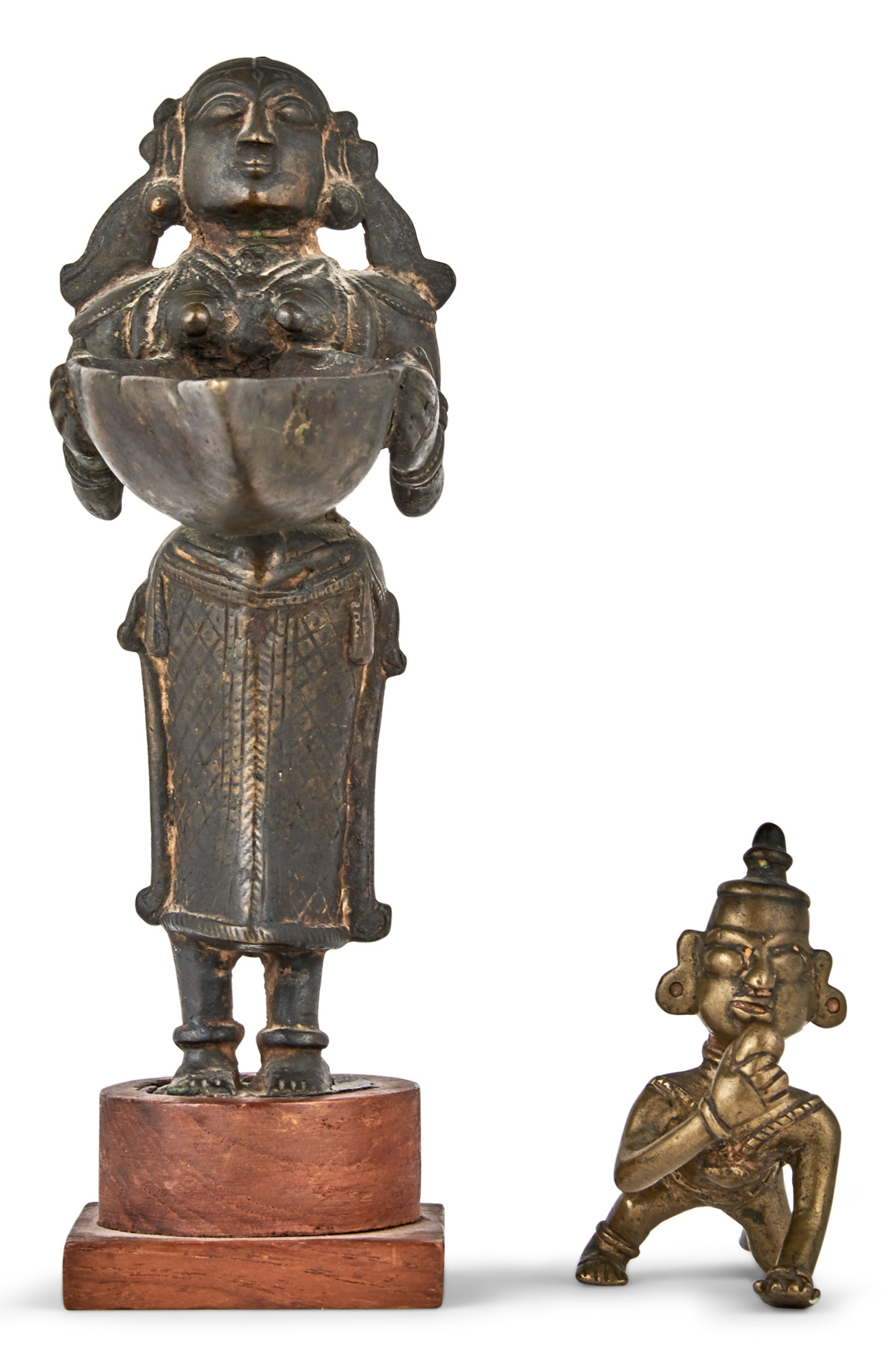 Lot image - Two Indian Bronze Figures
