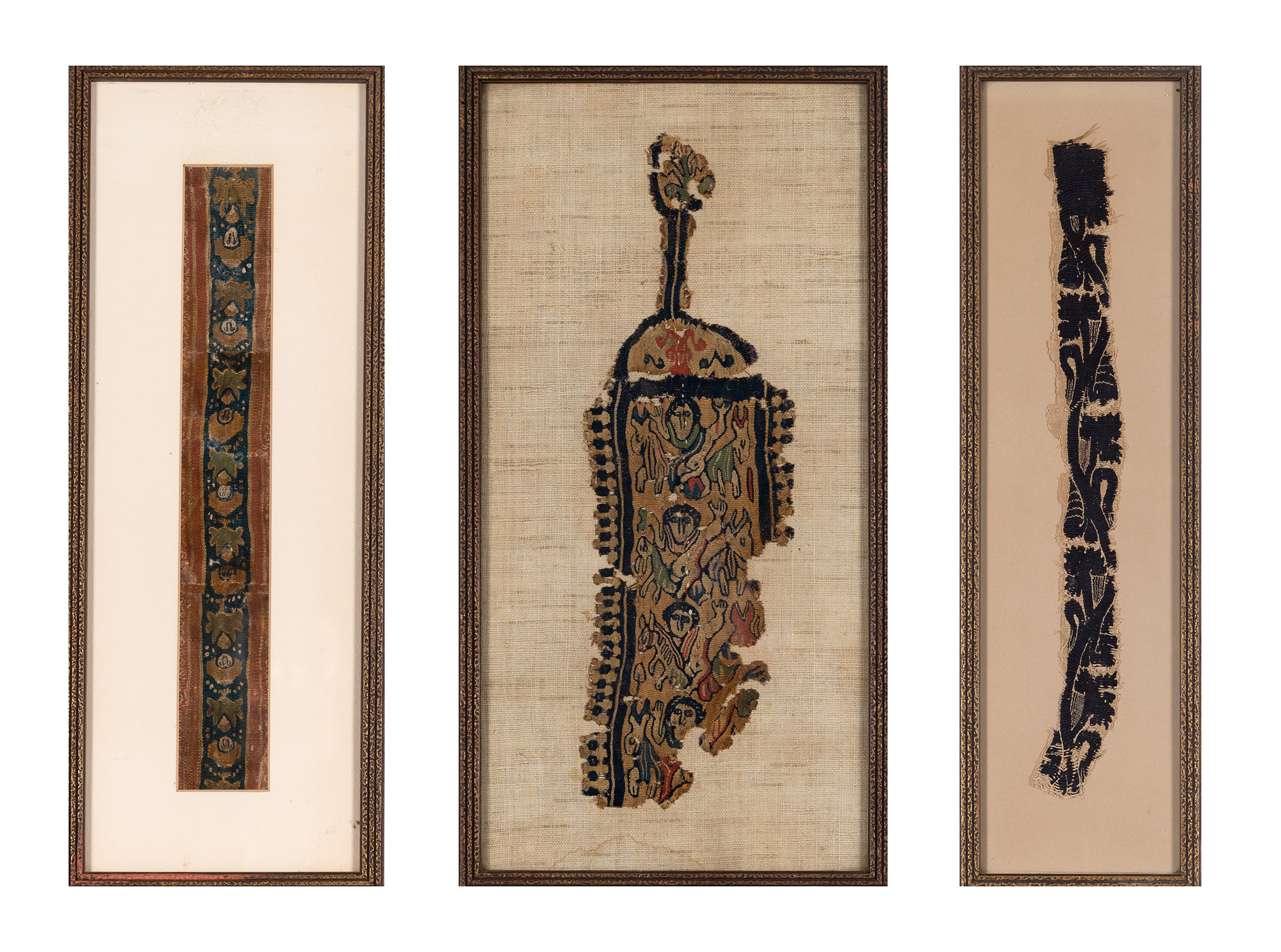 Lot image - Three Coptic Textile Fragments
