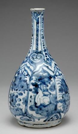 Lot image - Chinese Blue and White Glazed Porcelain Vase