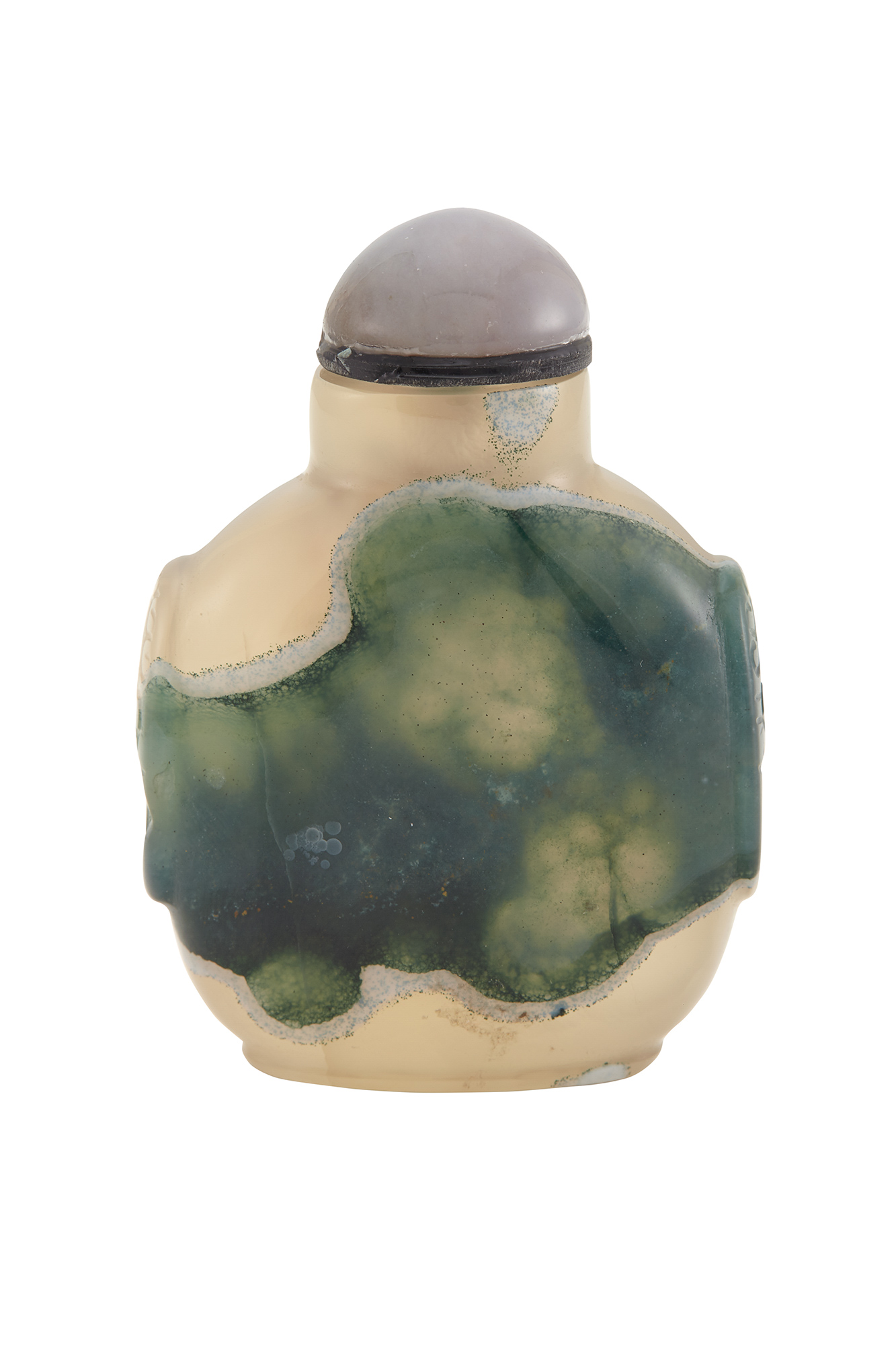 Lot image - Chinese Agate Snuff Bottle