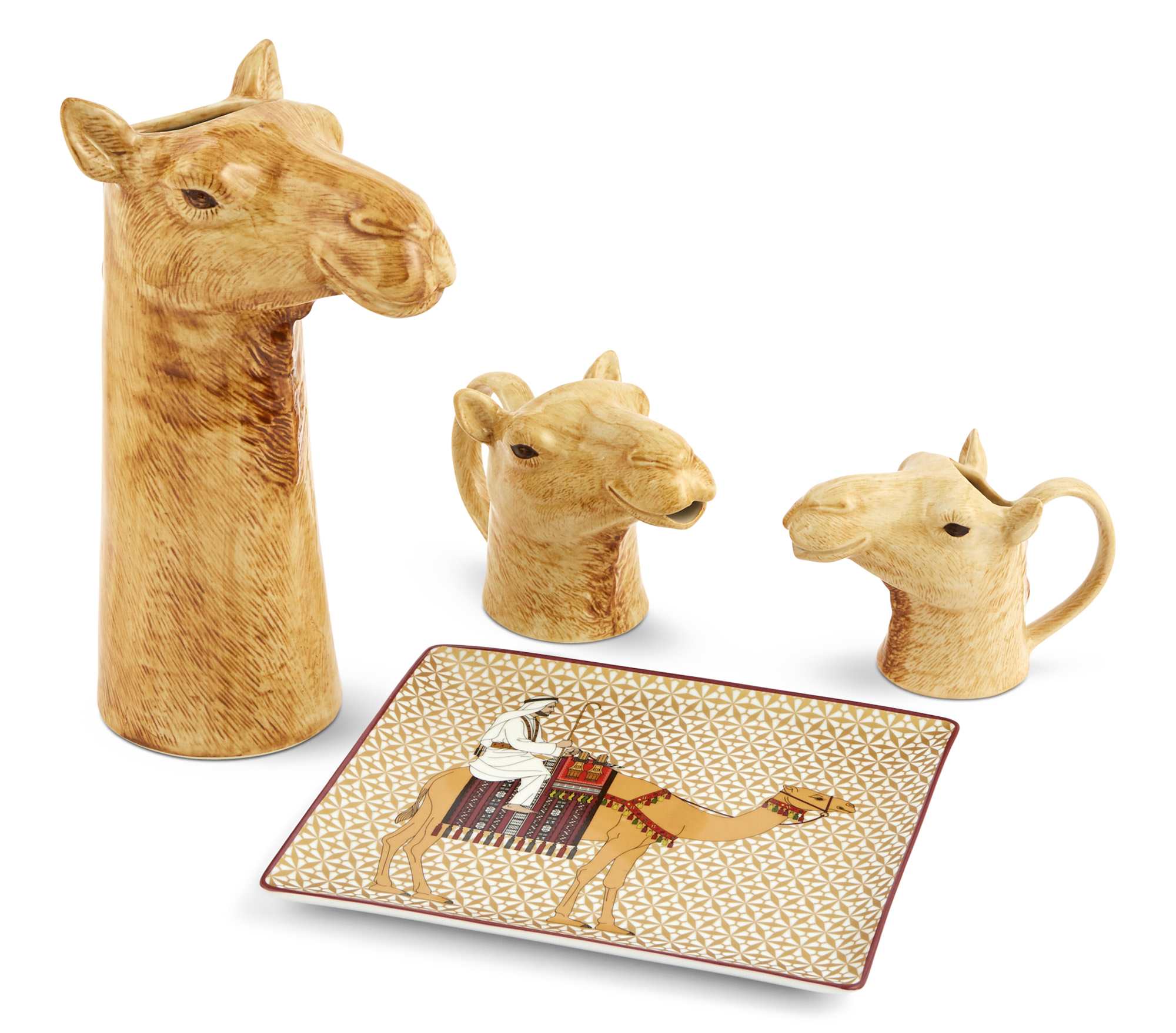Lot image - Group of Camel Motif Ceramics