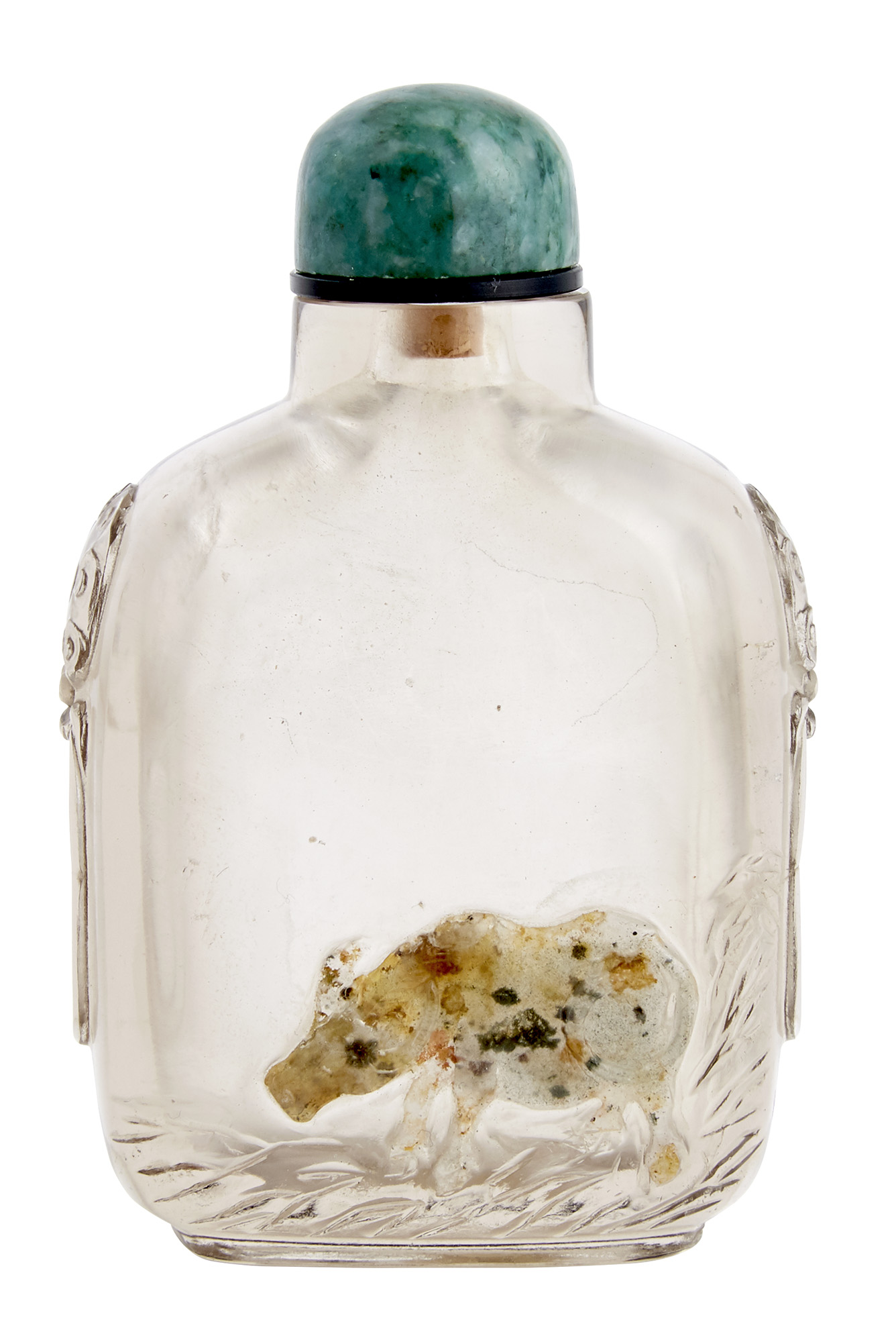 Lot image - Chinese Agate Snuff Bottle