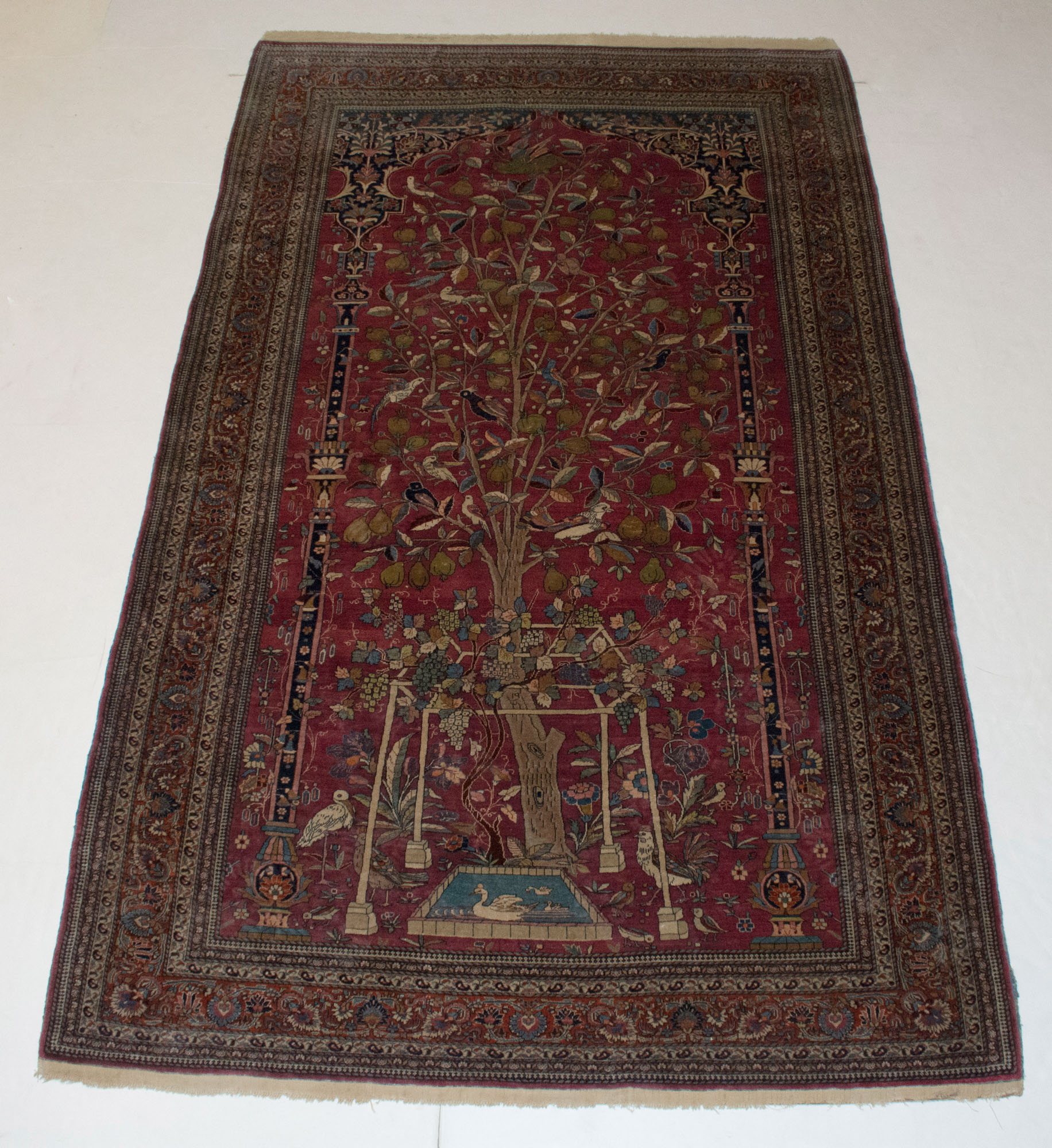 Lot image - Mashad Prayer Rug