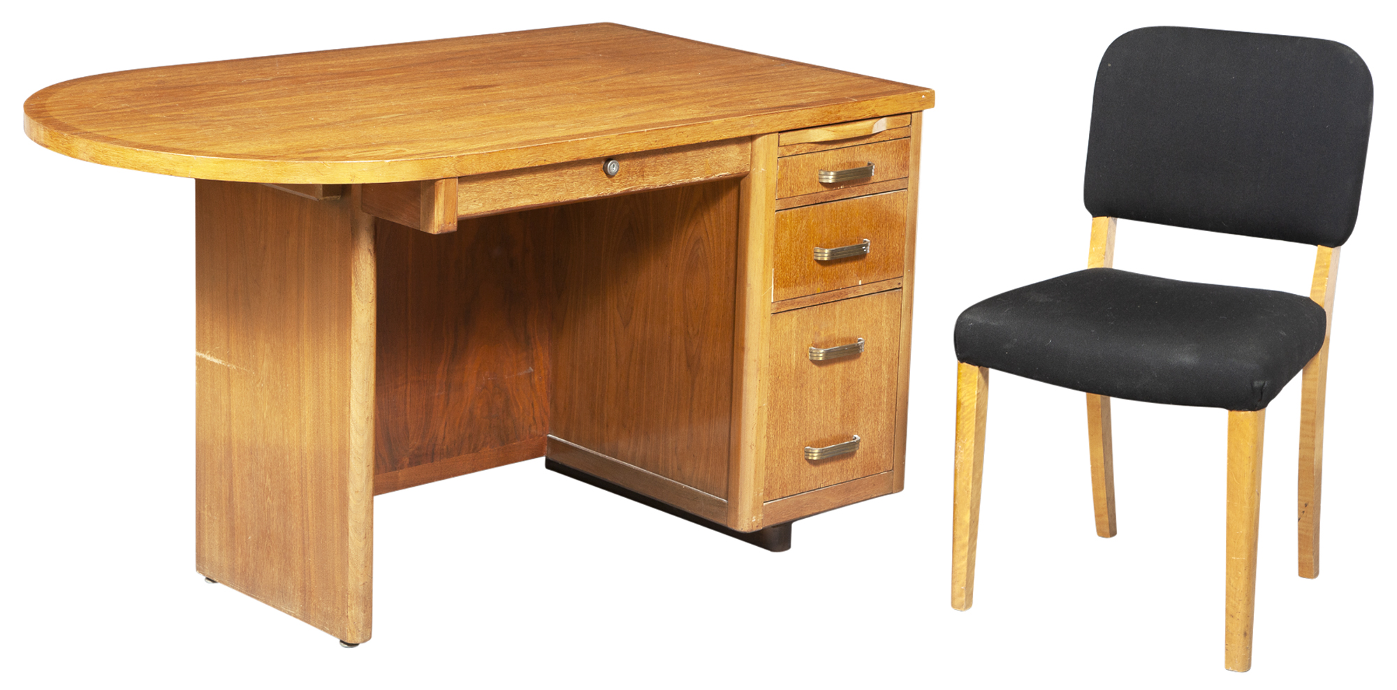 Lot image - Art Moderne Fruitwood Desk