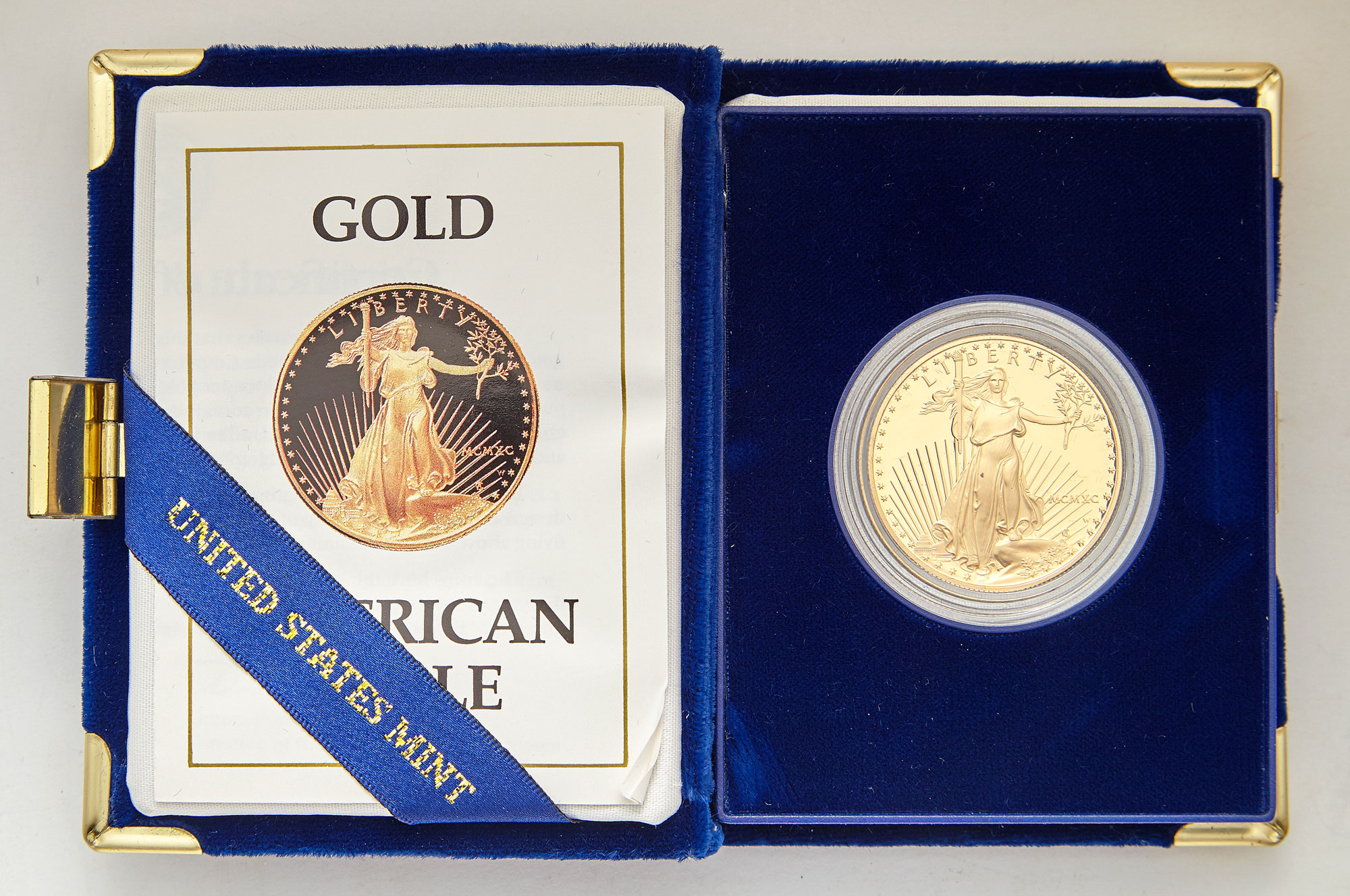 Lot image - United States Three One Ounce Gold Eagle Proofs