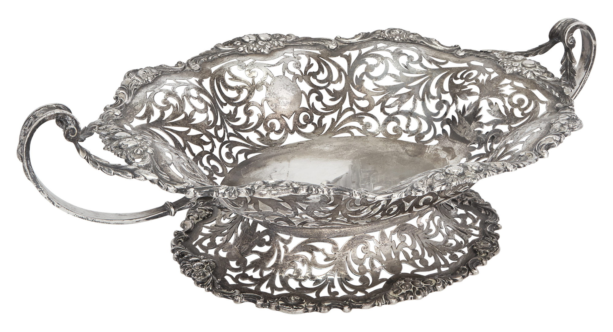 Lot image - Austrian Silver Centerpiece Bowl