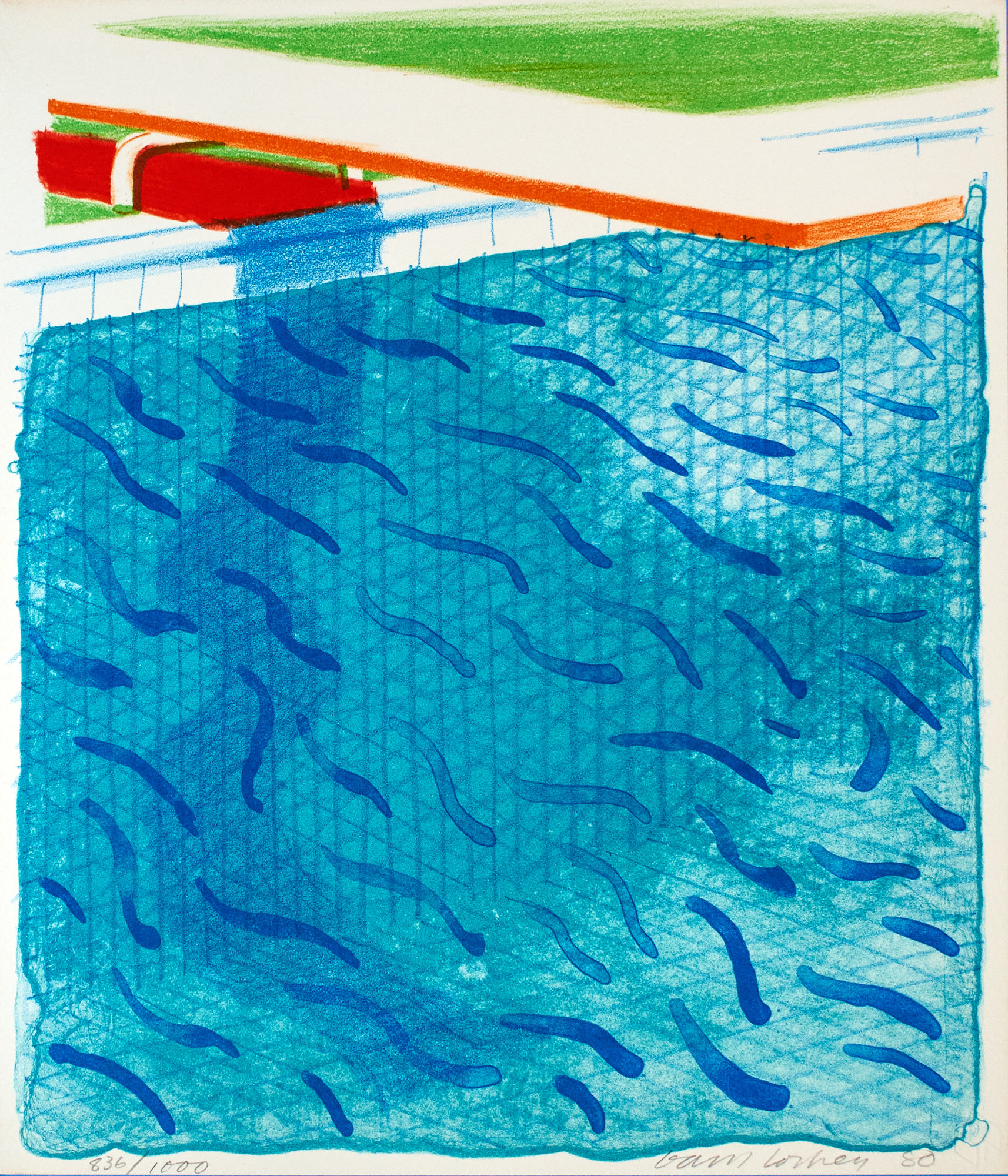 Lot image - HOCKNEY, DAVID  Paper Pools.
