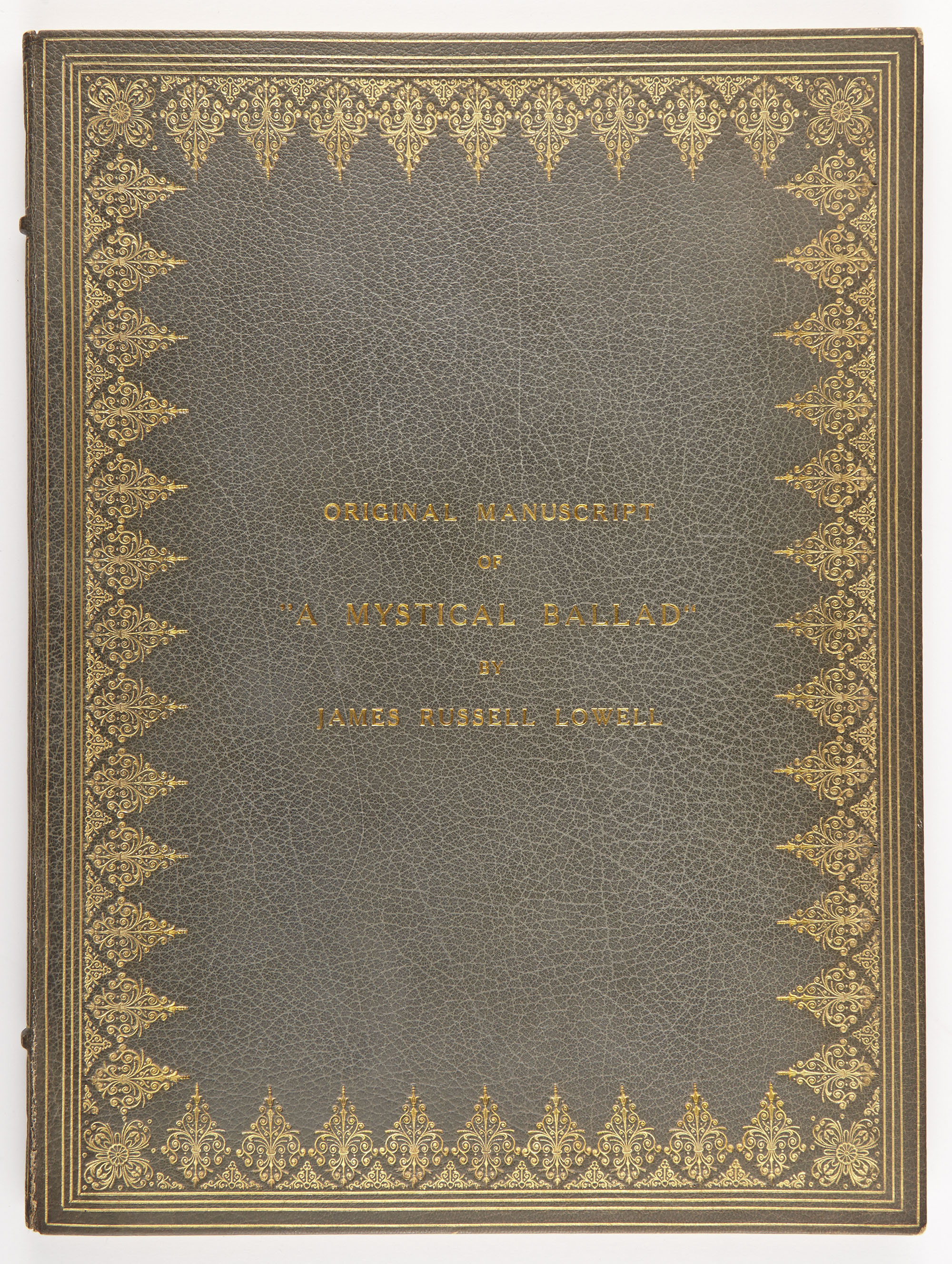 Lot image - LOWELL, JAMES RUSSELL  Autograph fair copy signed of A Mystical Ballad.