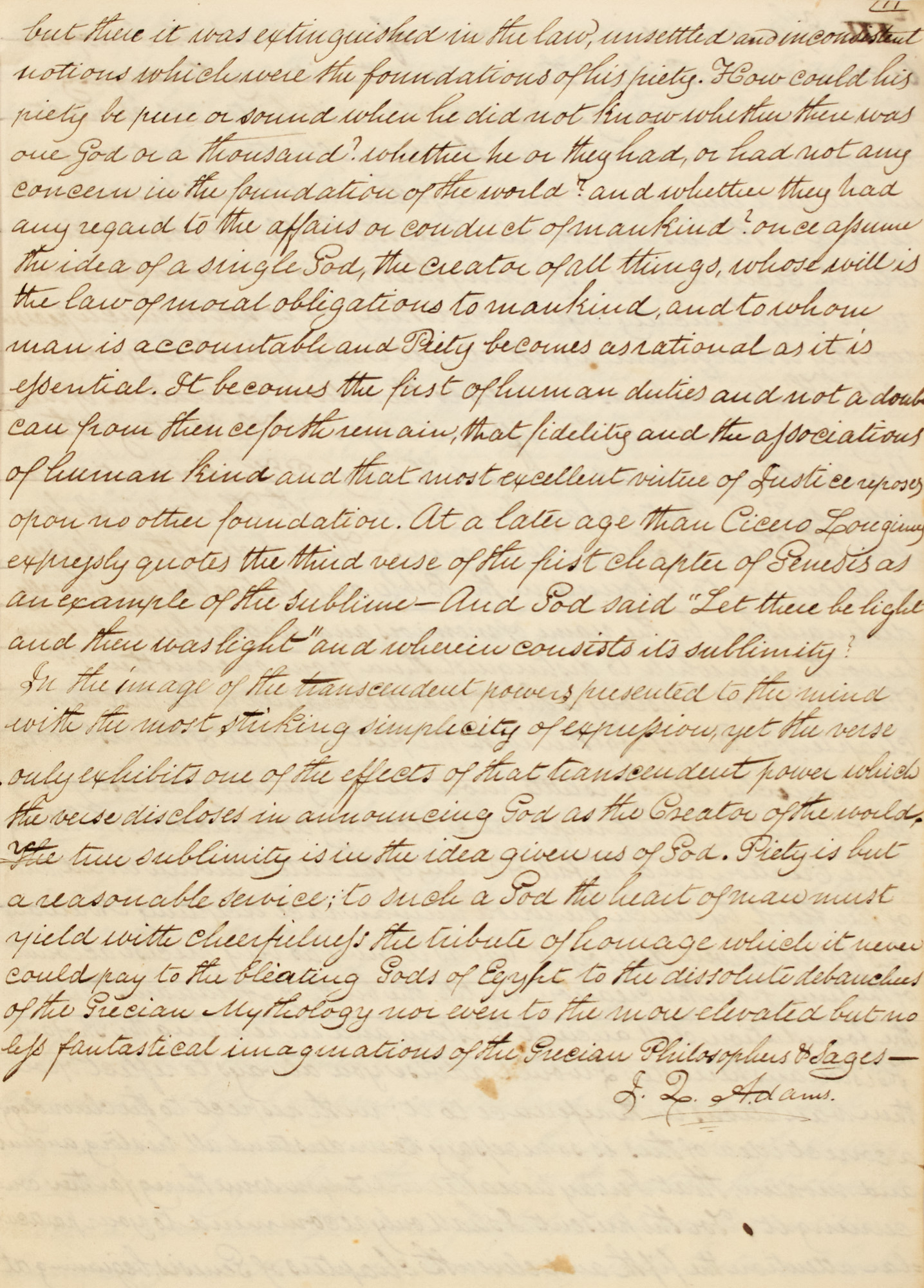 Lot image - [ADAMS, JOHN QUINCY]  Early manuscript copies of letters sent from John Quincy Adams to his son, George Washington Adams, written as Ambassador to Russia from 1811 onward.