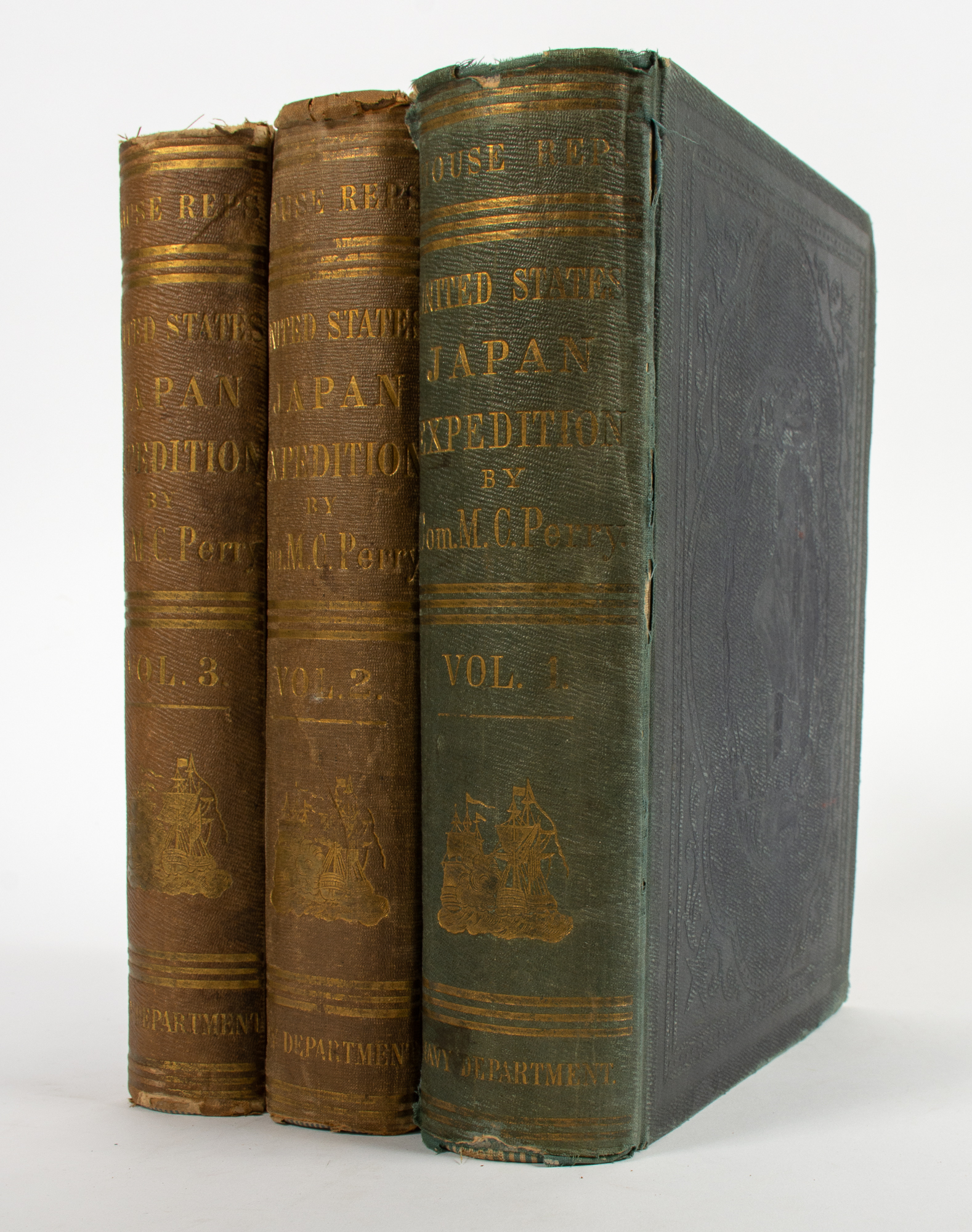 Lot image - [JAPAN]  PERRY, MATTHEW CALBRAITH. Narrative of the Expedition of an American Squadron to the China Seas and Japan, performed in the Years 1852, 1853, and 1854, under the Command of Commodore M. C. Perry.