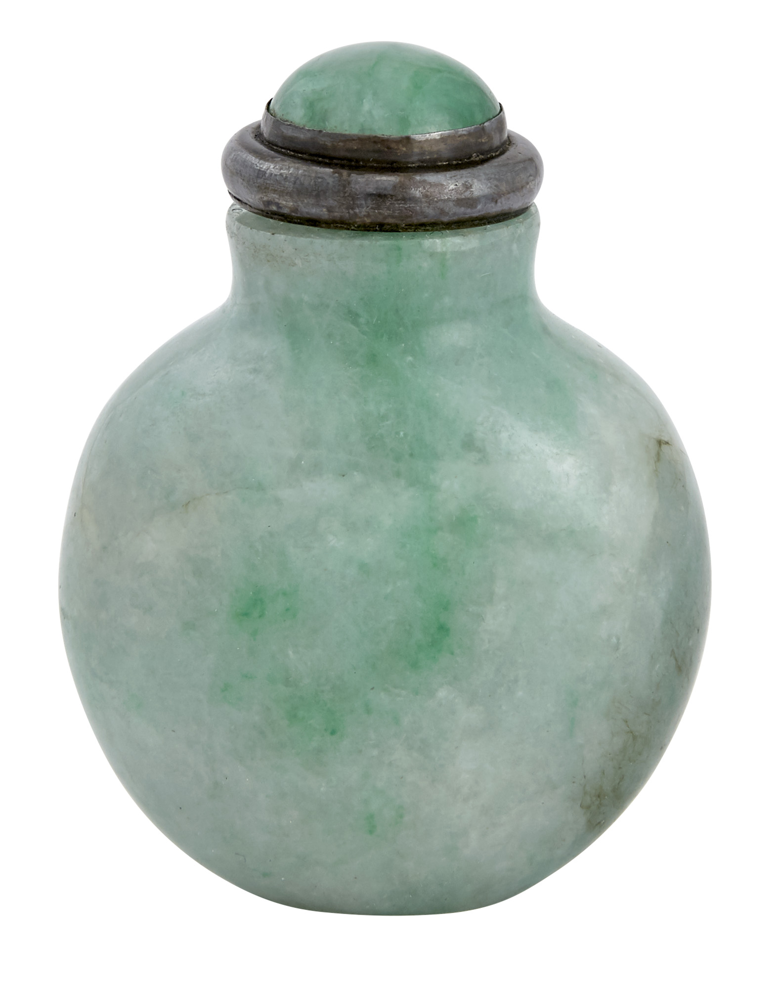 Lot image - Chinese Jadeite Snuff Bottle