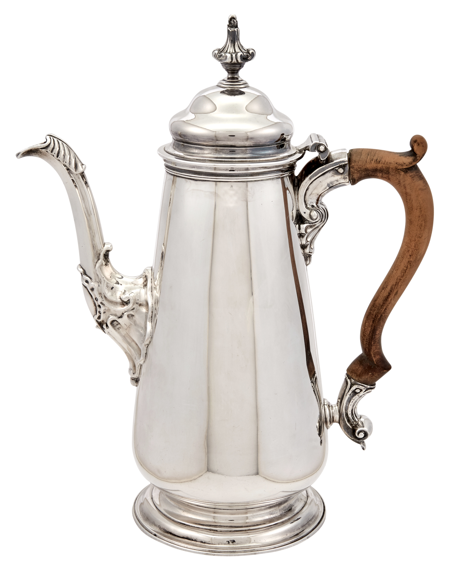 Lot image - George II Sterling Silver Coffee Pot