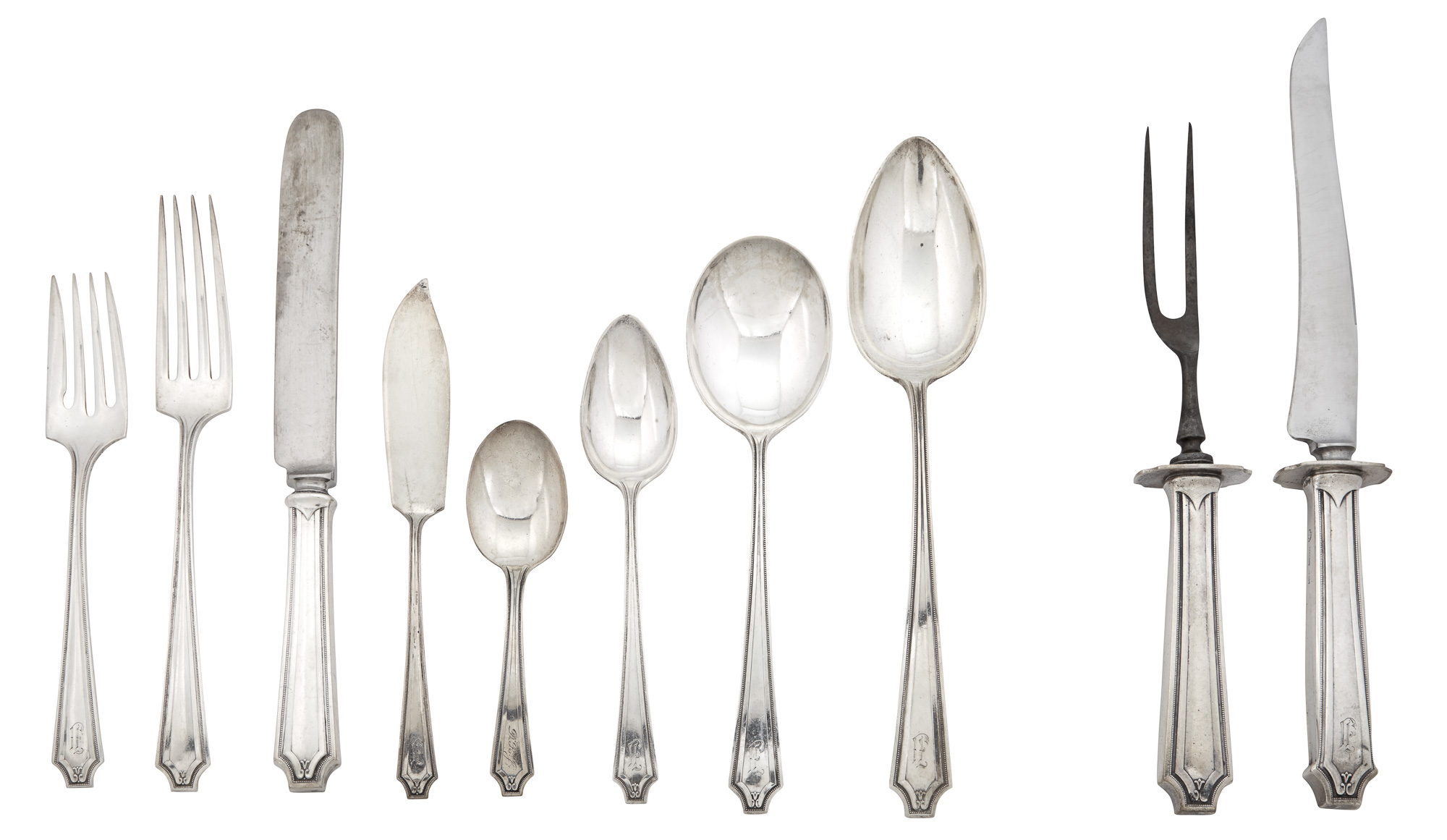 Lot image - Assembled Whiting Sterling Silver King Albert