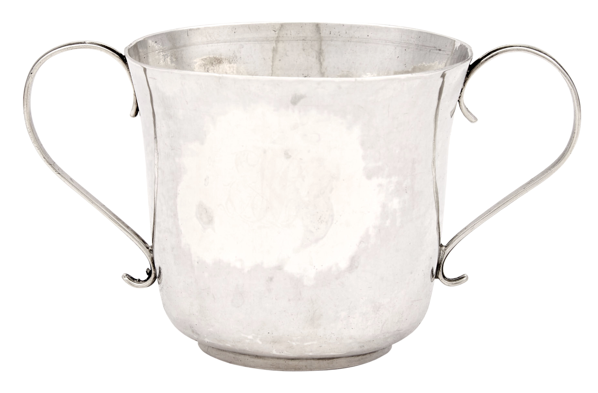 Lot image - George III Sterling Silver Caudle Cup