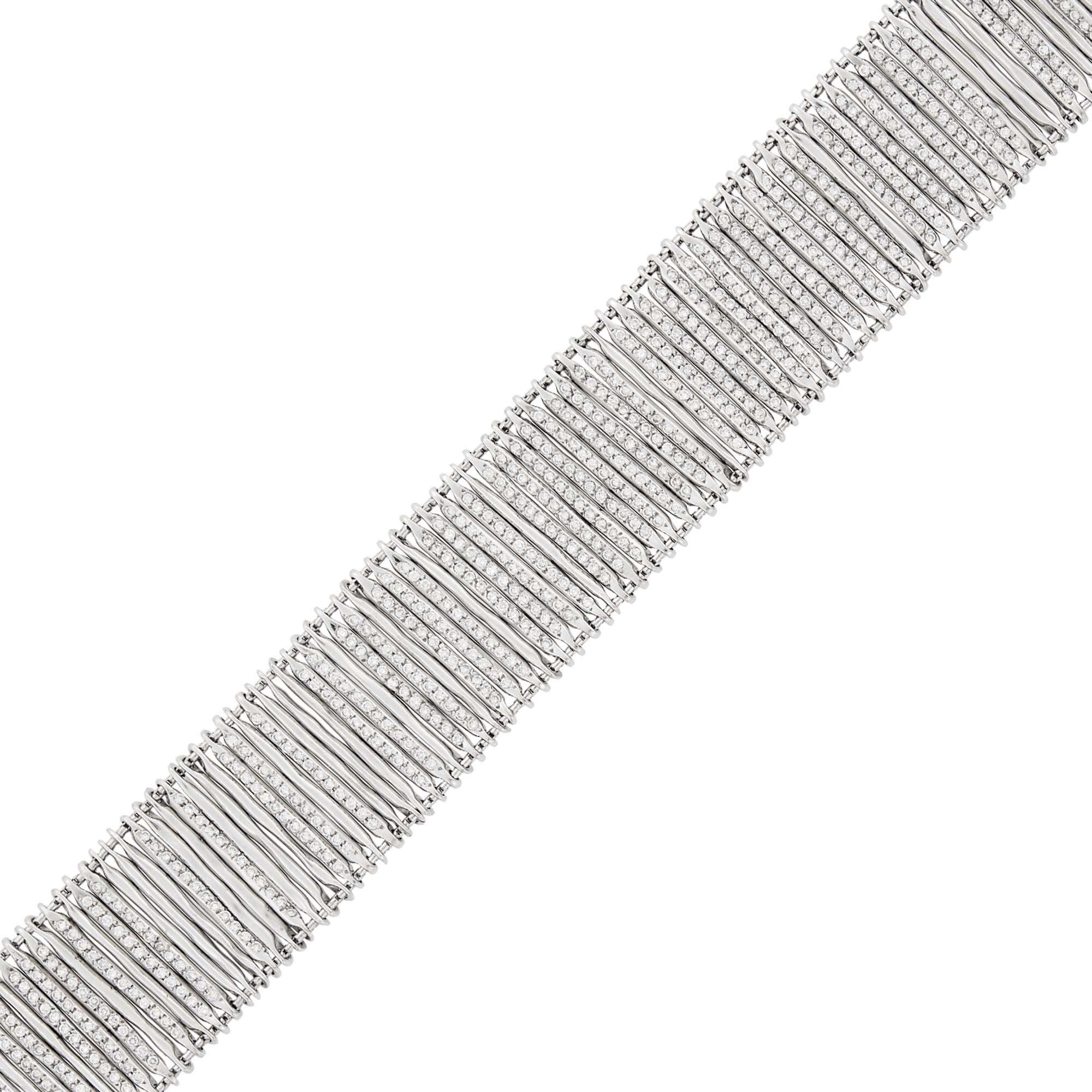 Lot image - H. Stern White Gold and Diamond Filaments Bracelet