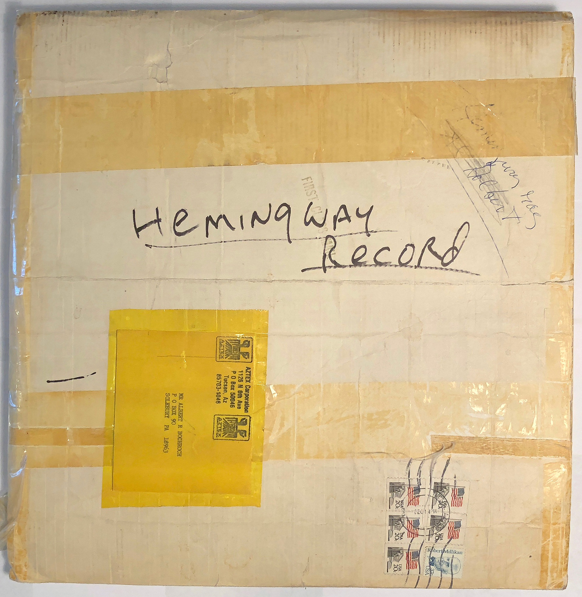 Lot image - HEMINGWAY, ERNEST  Audio recording of Hemingway.