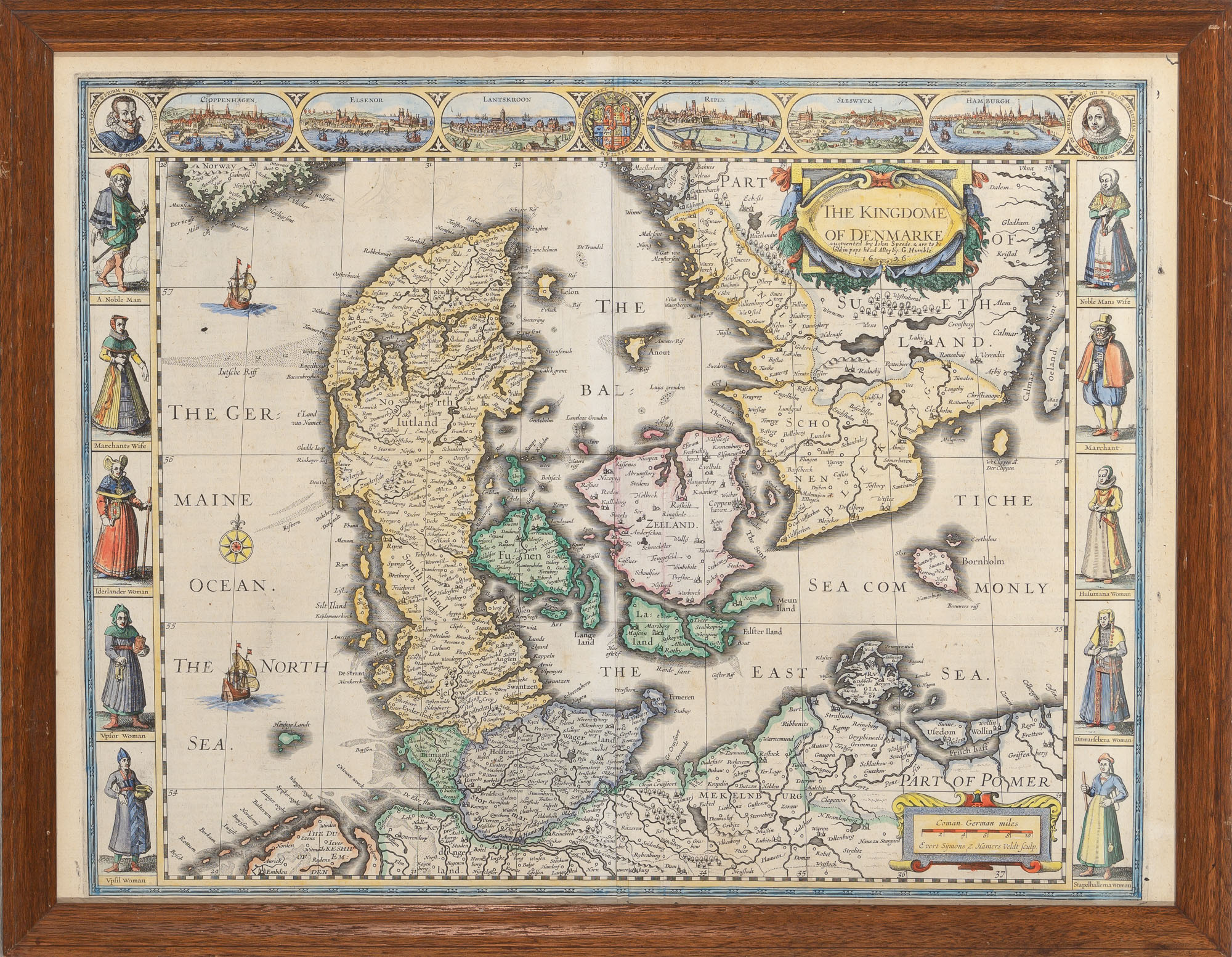 Lot image - [MAP]  SPEED, JOHN. The Kingdome of Denmarke.