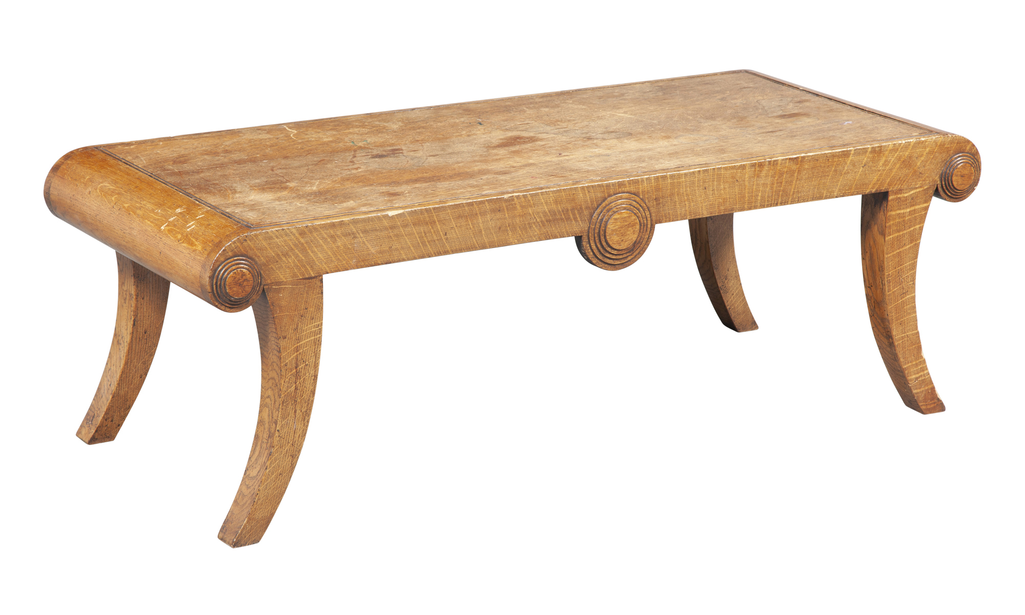 Lot image - Regency Style Oak Bench