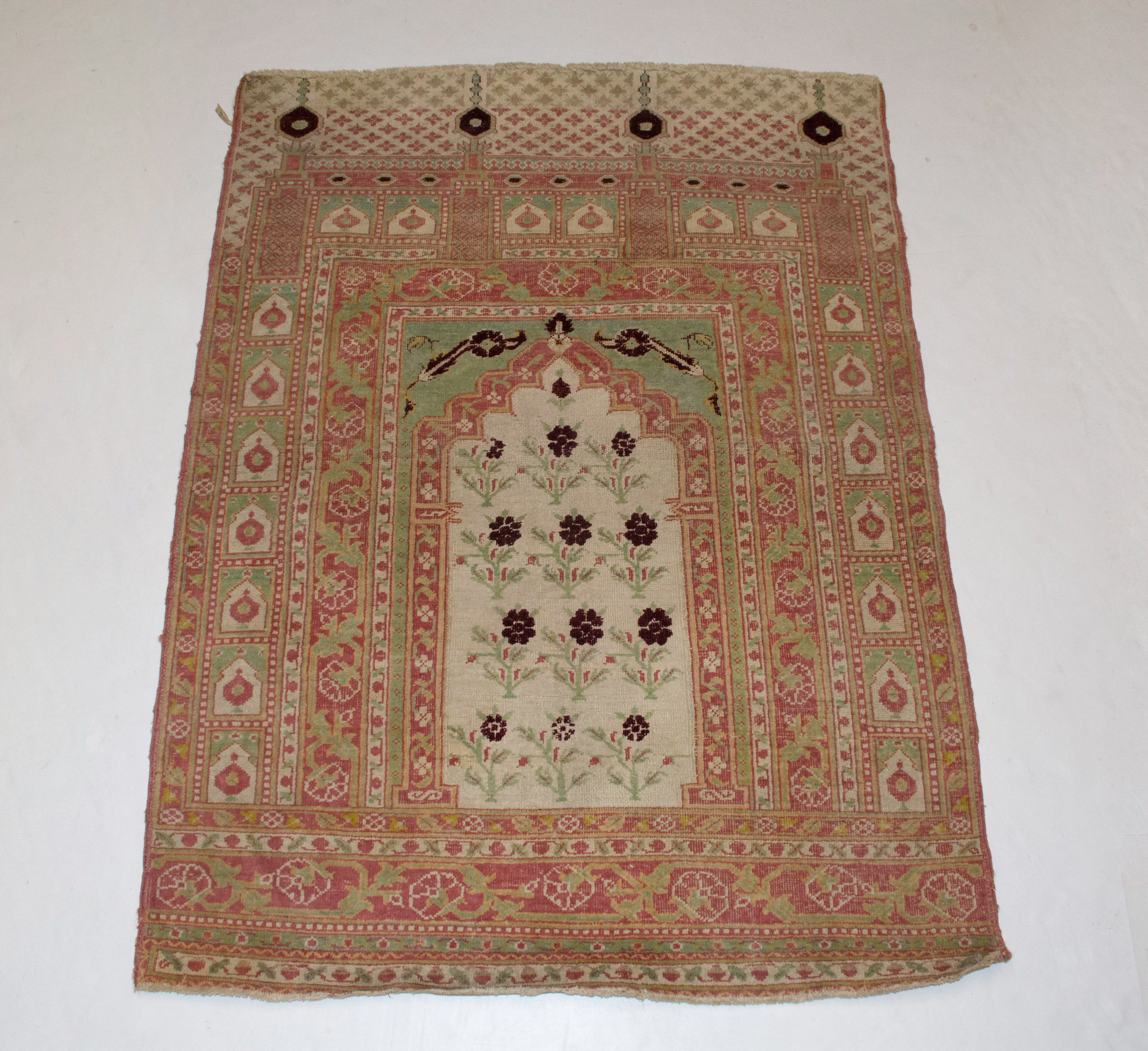 Lot image - Cotton Agra Prayer Rug