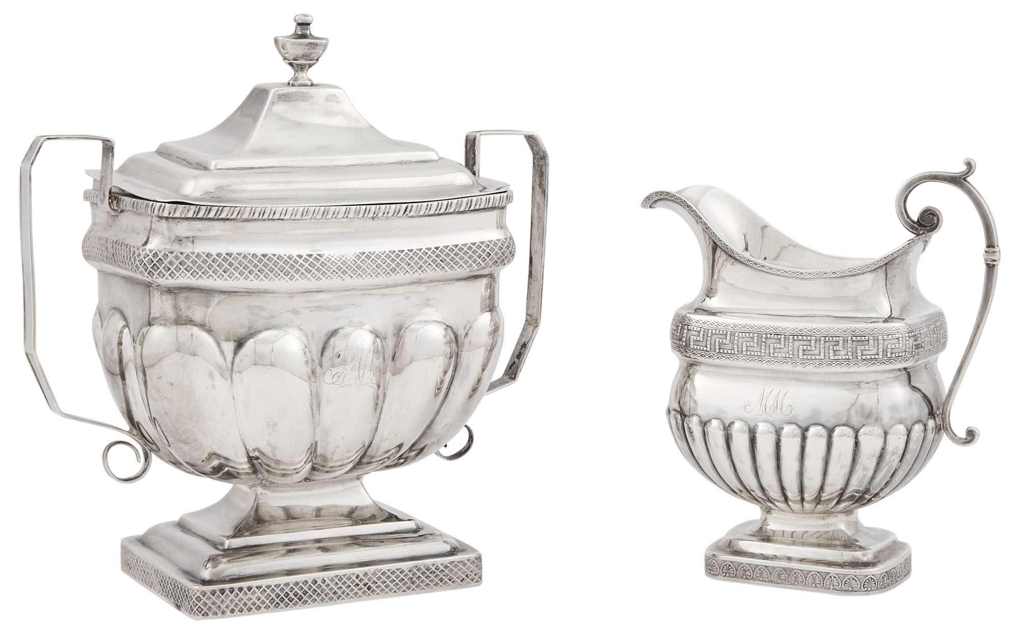 Lot image - Early Samuel Kirk & John Smith Silver Cream Jug