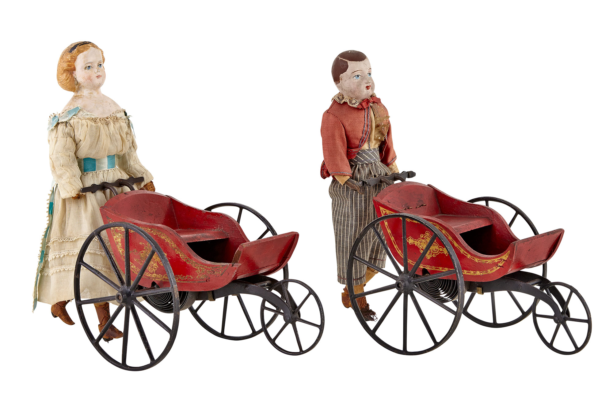 Lot image - Two Figures with Carriage