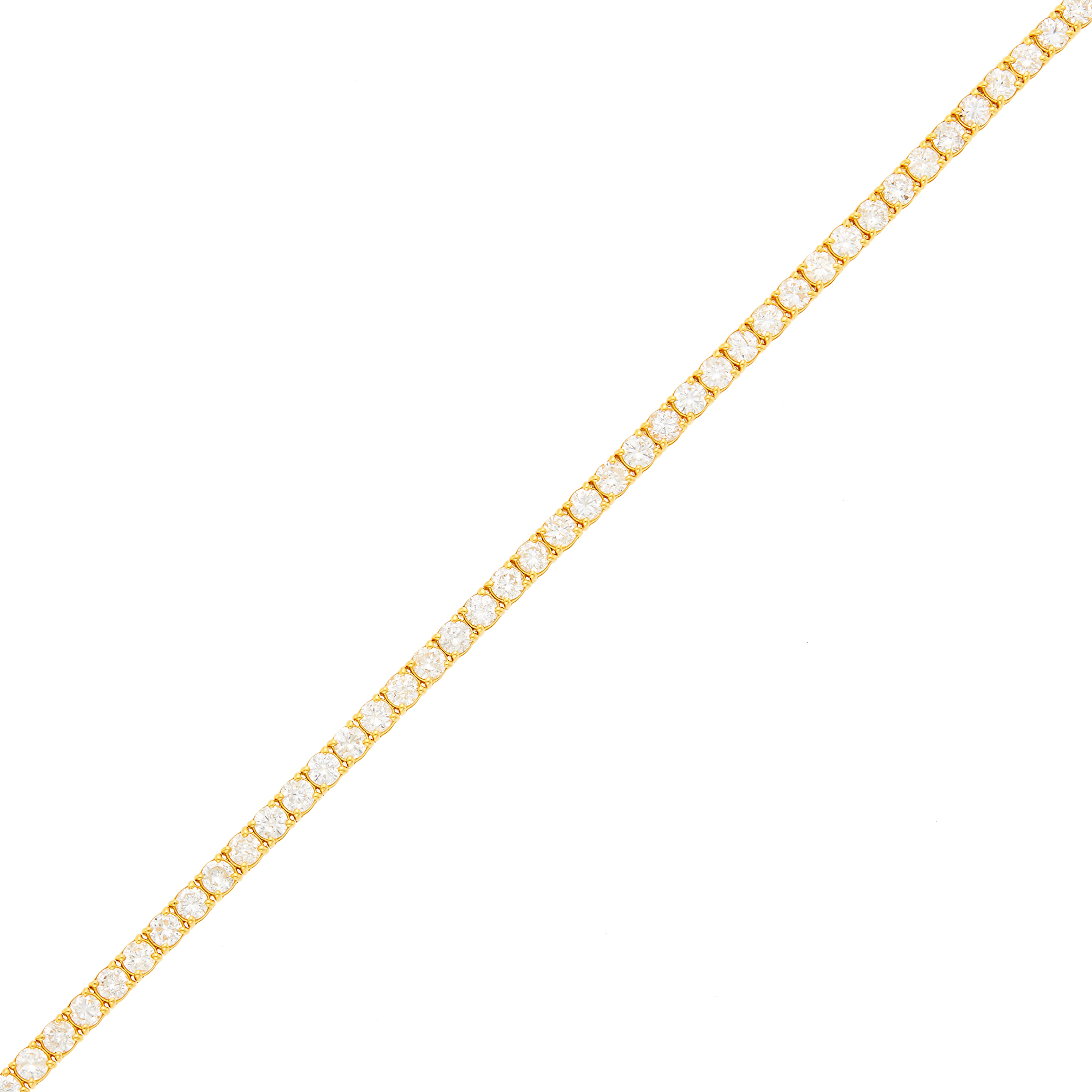 Lot image - Gold and Diamond Bracelet