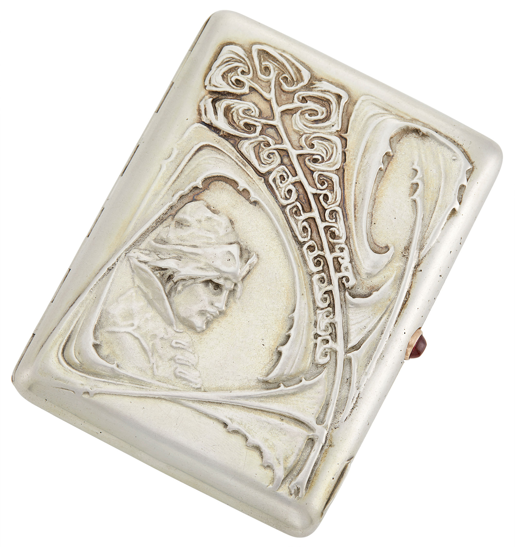 Lot image - Fabergé Silver Cigarette Case
