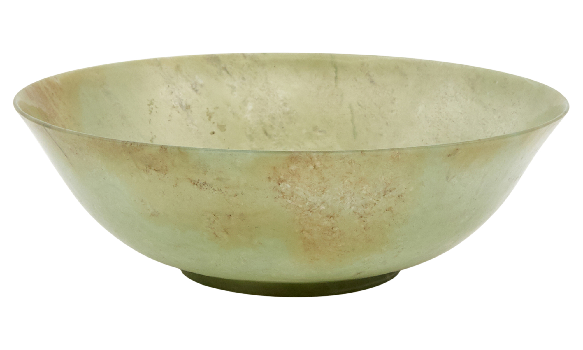 Lot image - A Chinese Celadon Jade Bowl