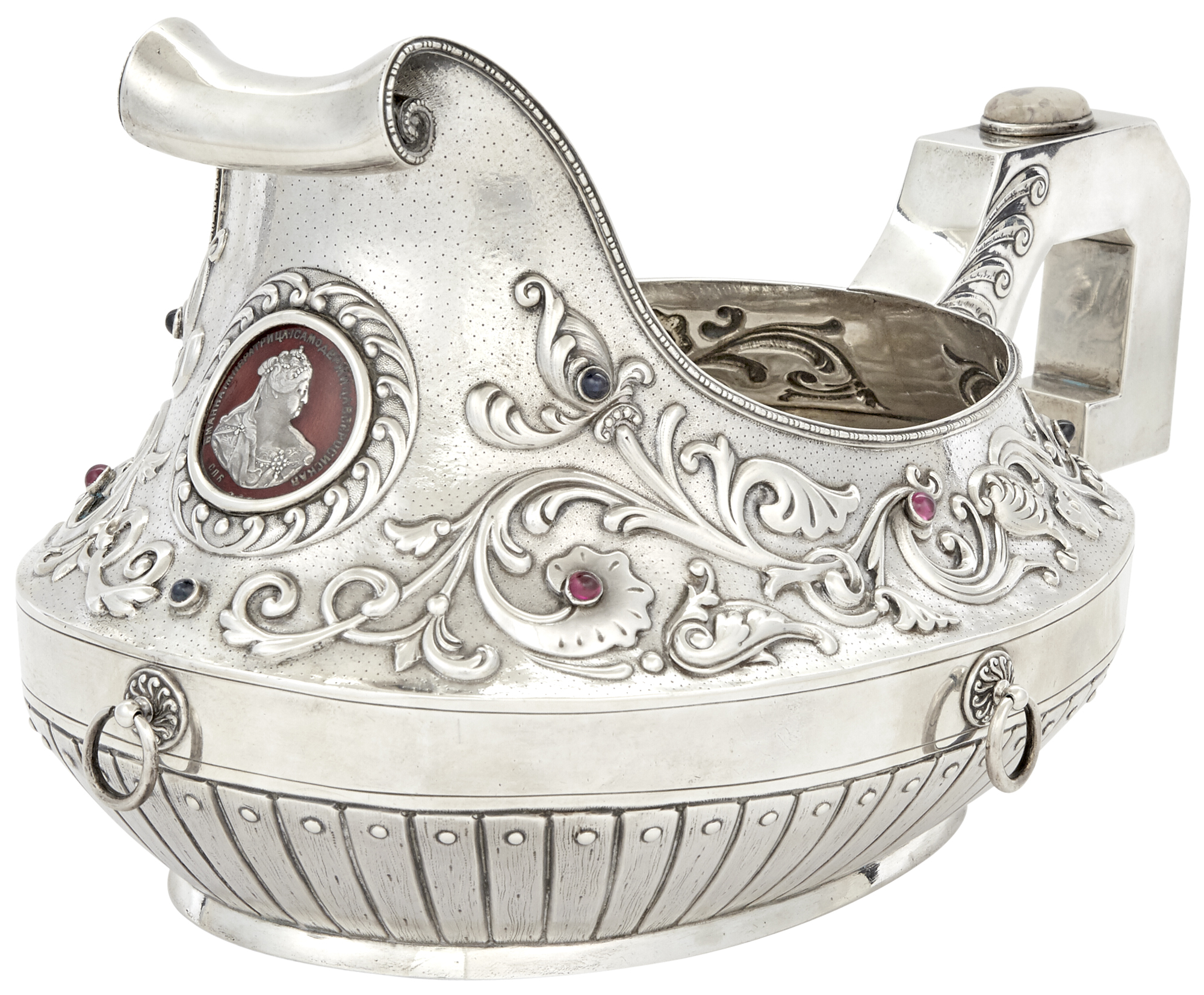 Lot image - Russian Silver Large Kovsh