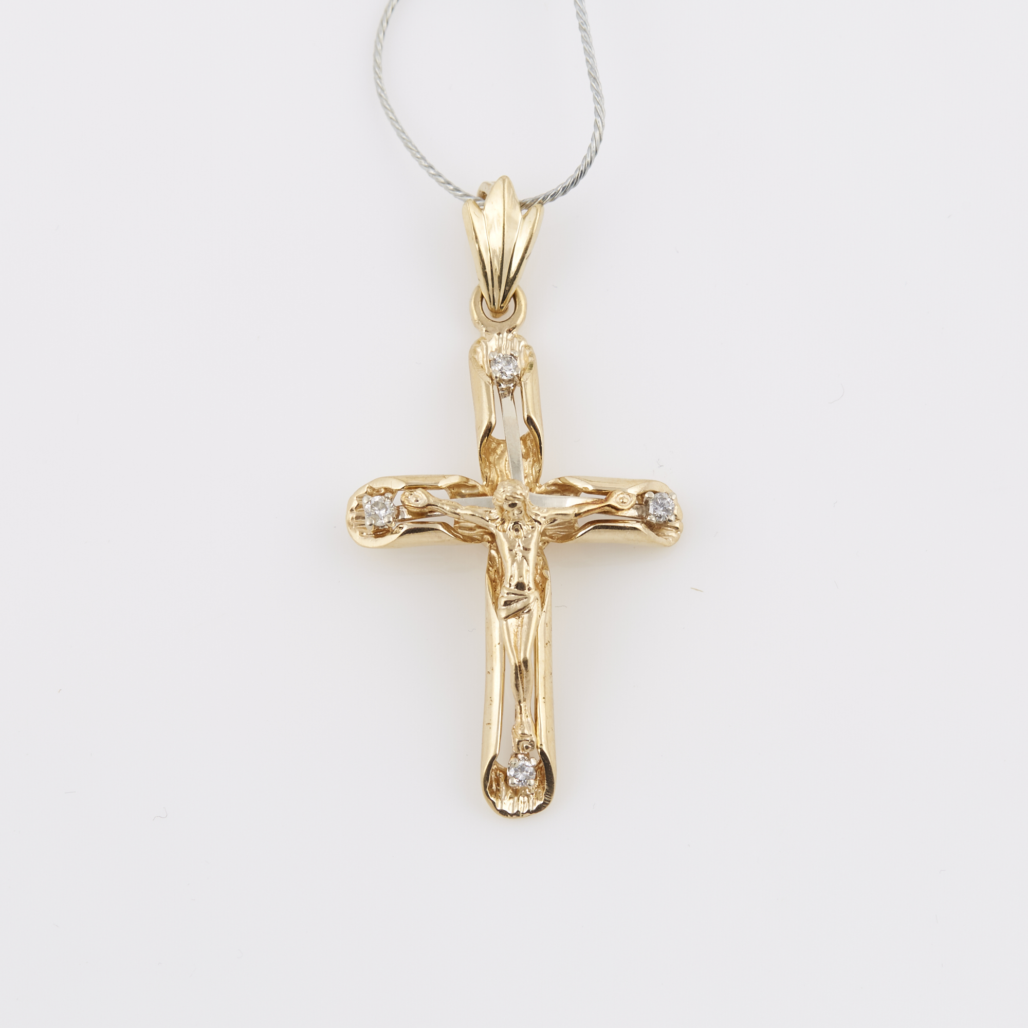 Lot image - Diamond Pendant, 14K 4 dwt.