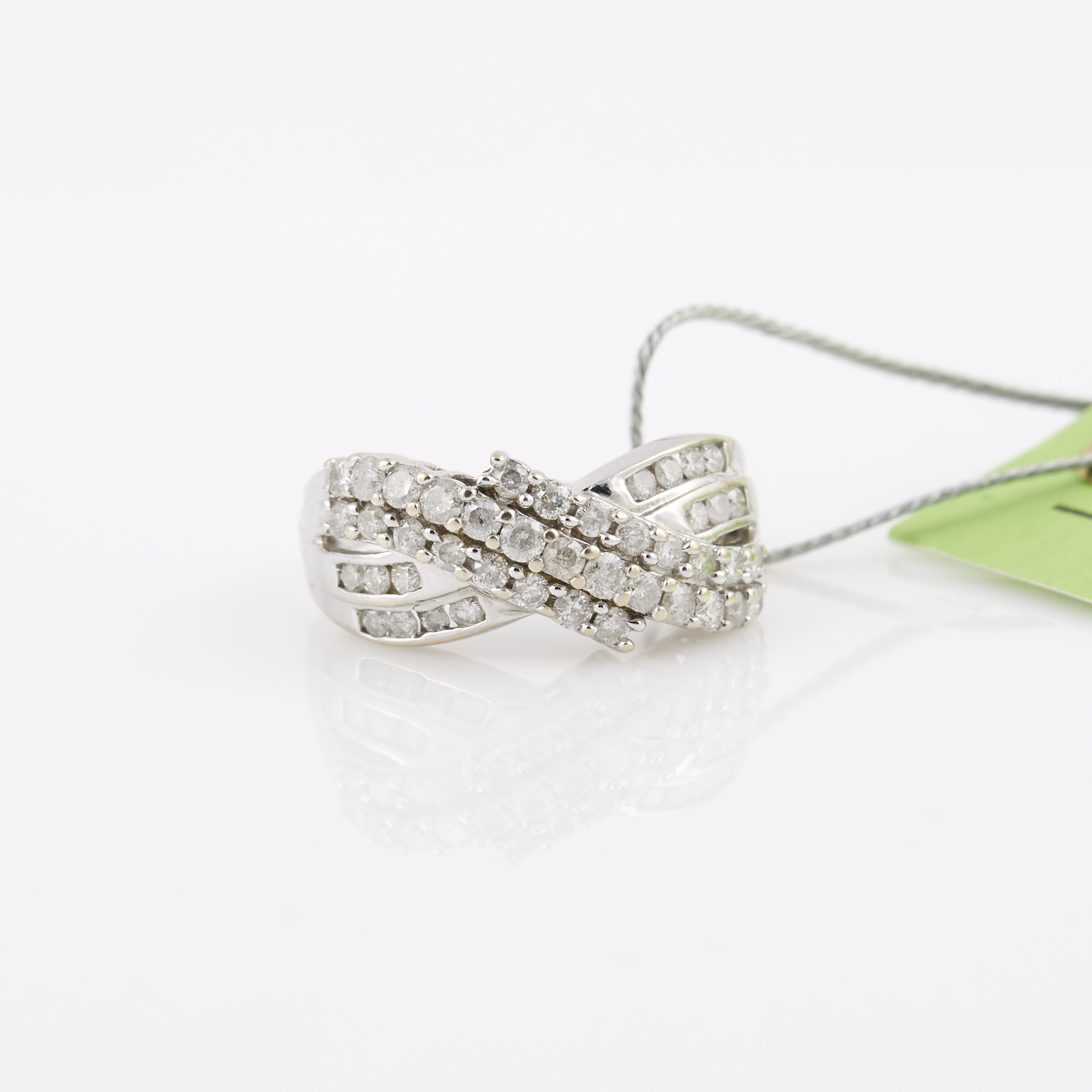 Lot image - Diamond Ring, 43 diamonds about 1.00 ct., 14K 2 dwt.