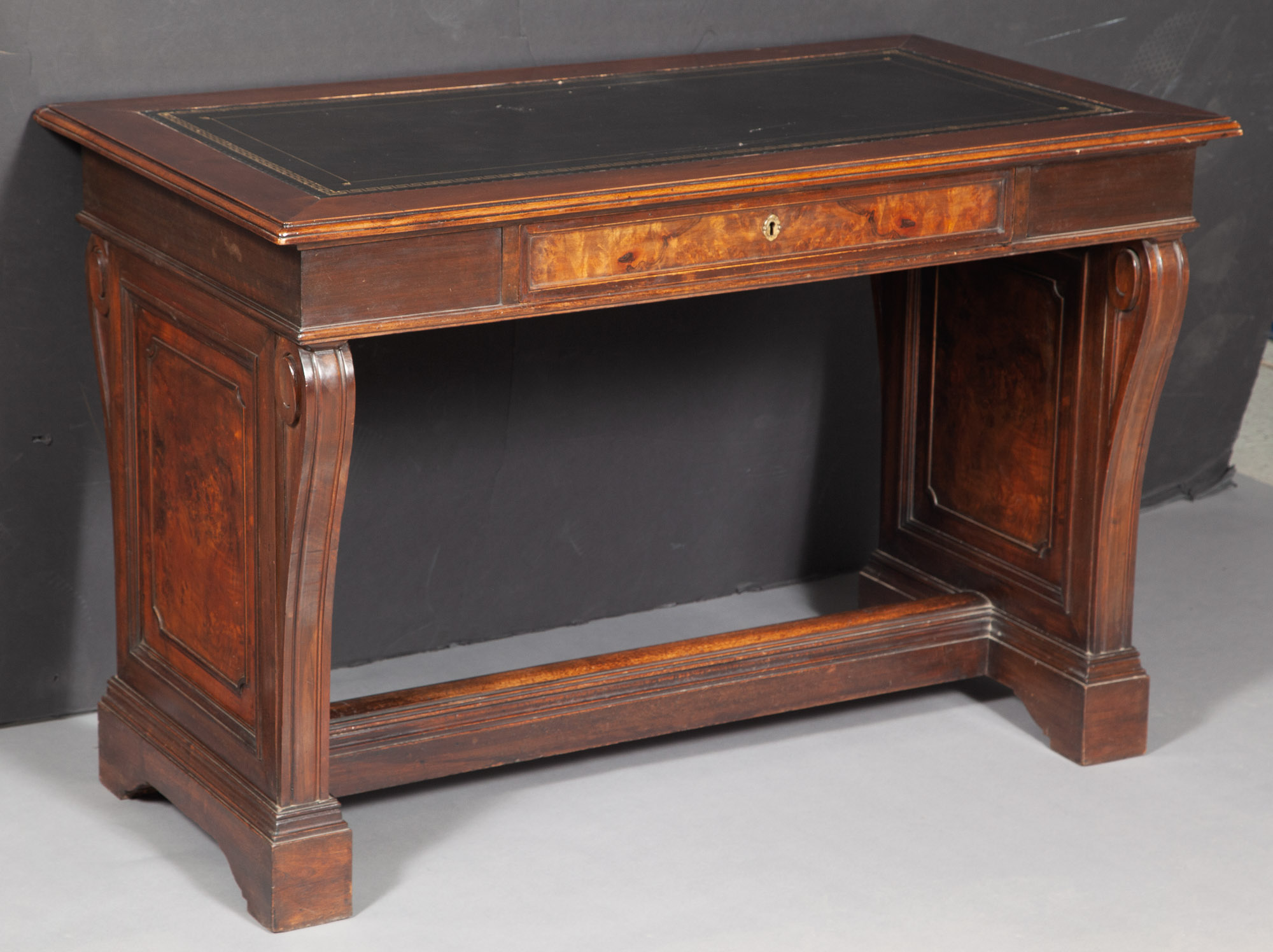 Lot image - Regency Style Mahogany Library Table