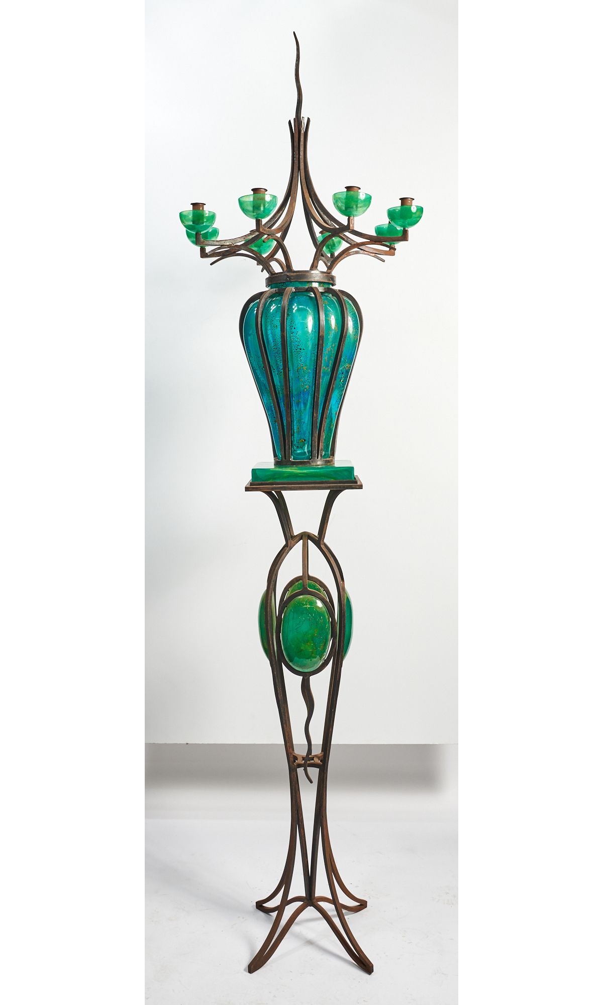 Lot image - André Dubreuil for Daum Wrought Iron and Glass Shanghai