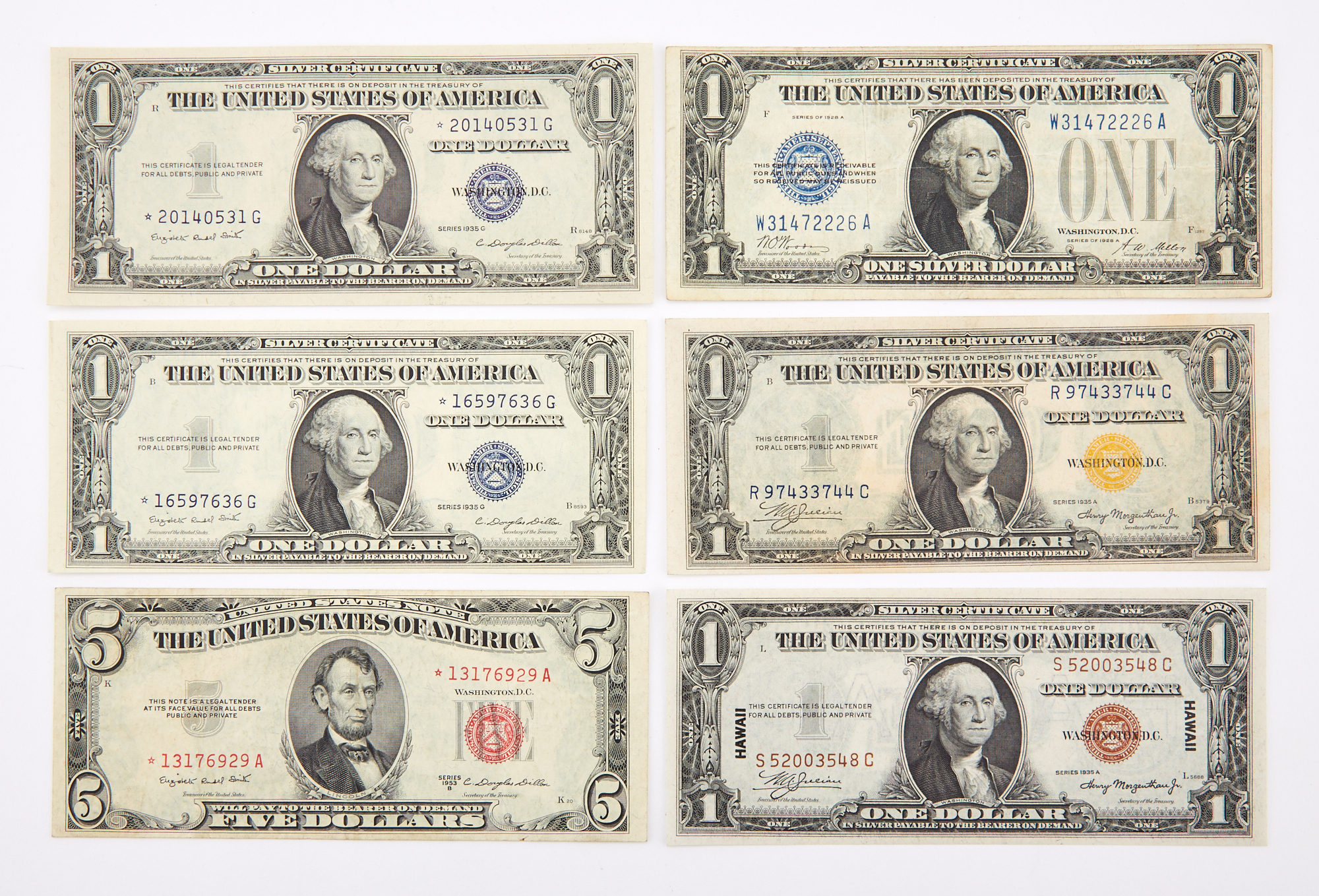 Lot image - United States Small Size Bank Note Group