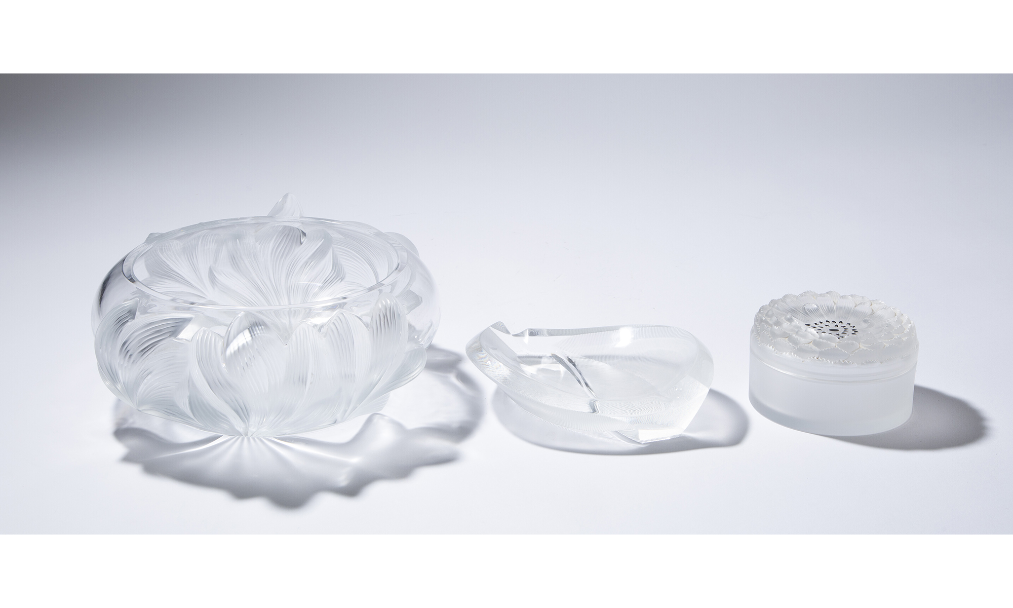 Lot image - Group of Lalique Glass Articles