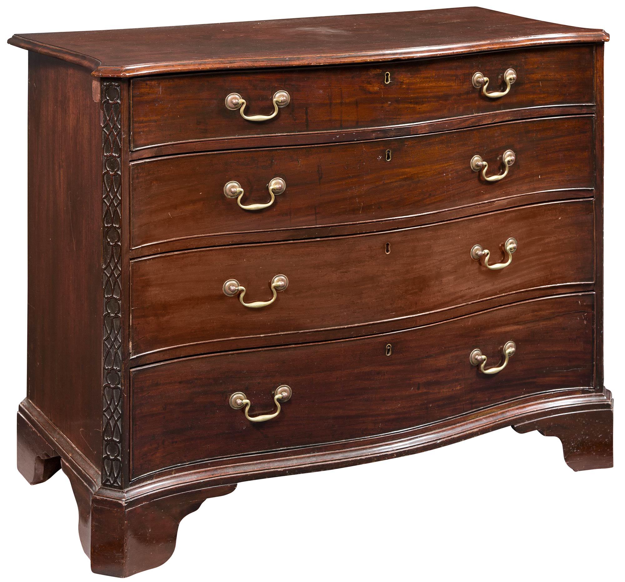 Lot image - George III Mahogany Chest of Drawers