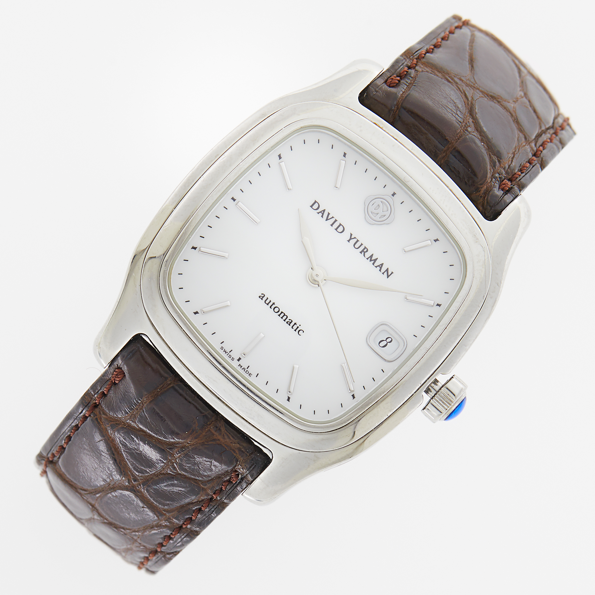 Lot image - David Yurman Stainless Steel Thoroughbred Wristwatch