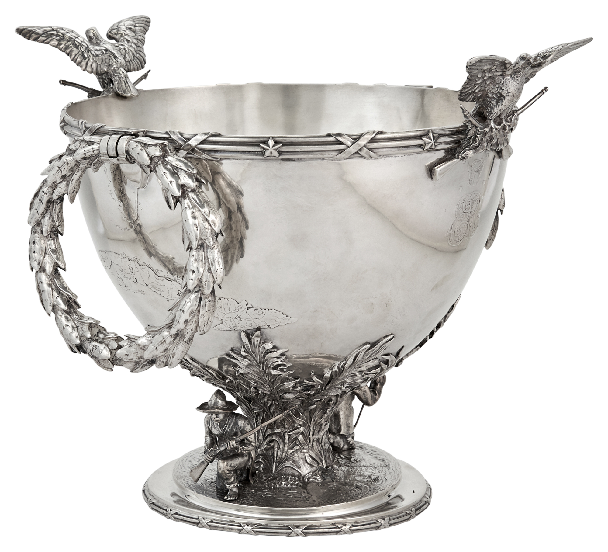 Lot image - Tiffany & Co. Sterling Silver Presentation Punch Bowl