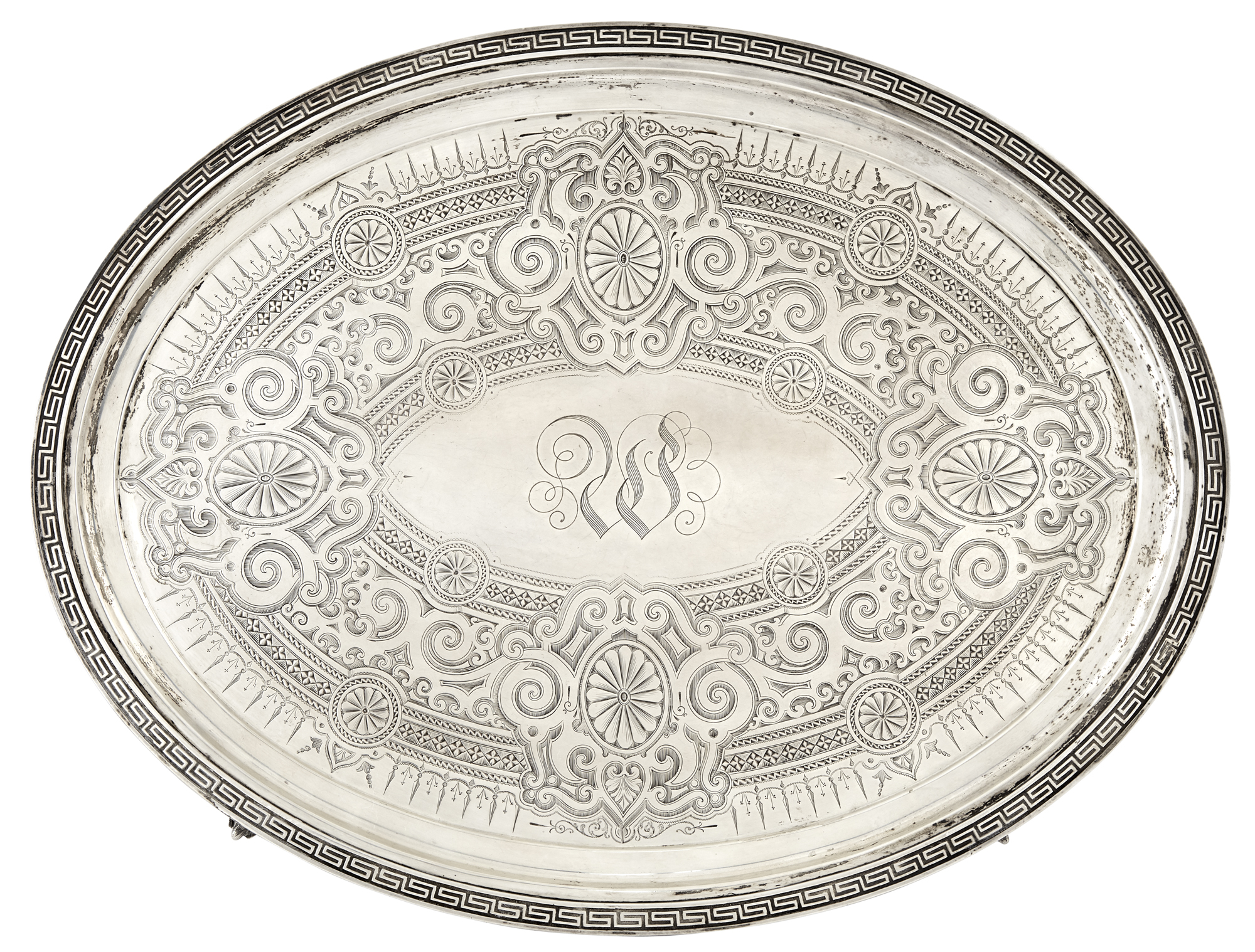 Lot image - American Sterling Oval Tray