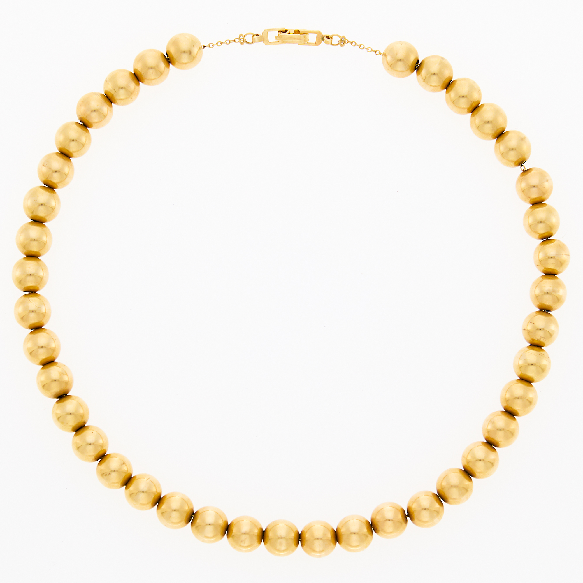 Lot image - Gold Bead Necklace