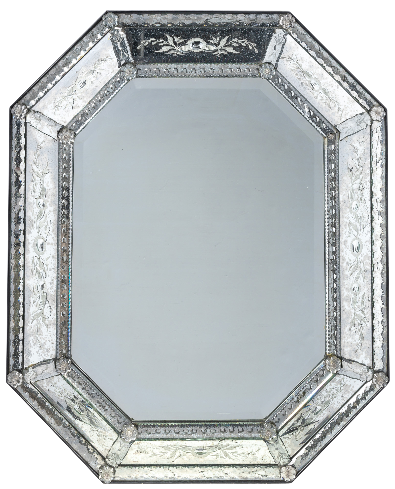Lot image - Venetian Style Mirror Framed Mirror