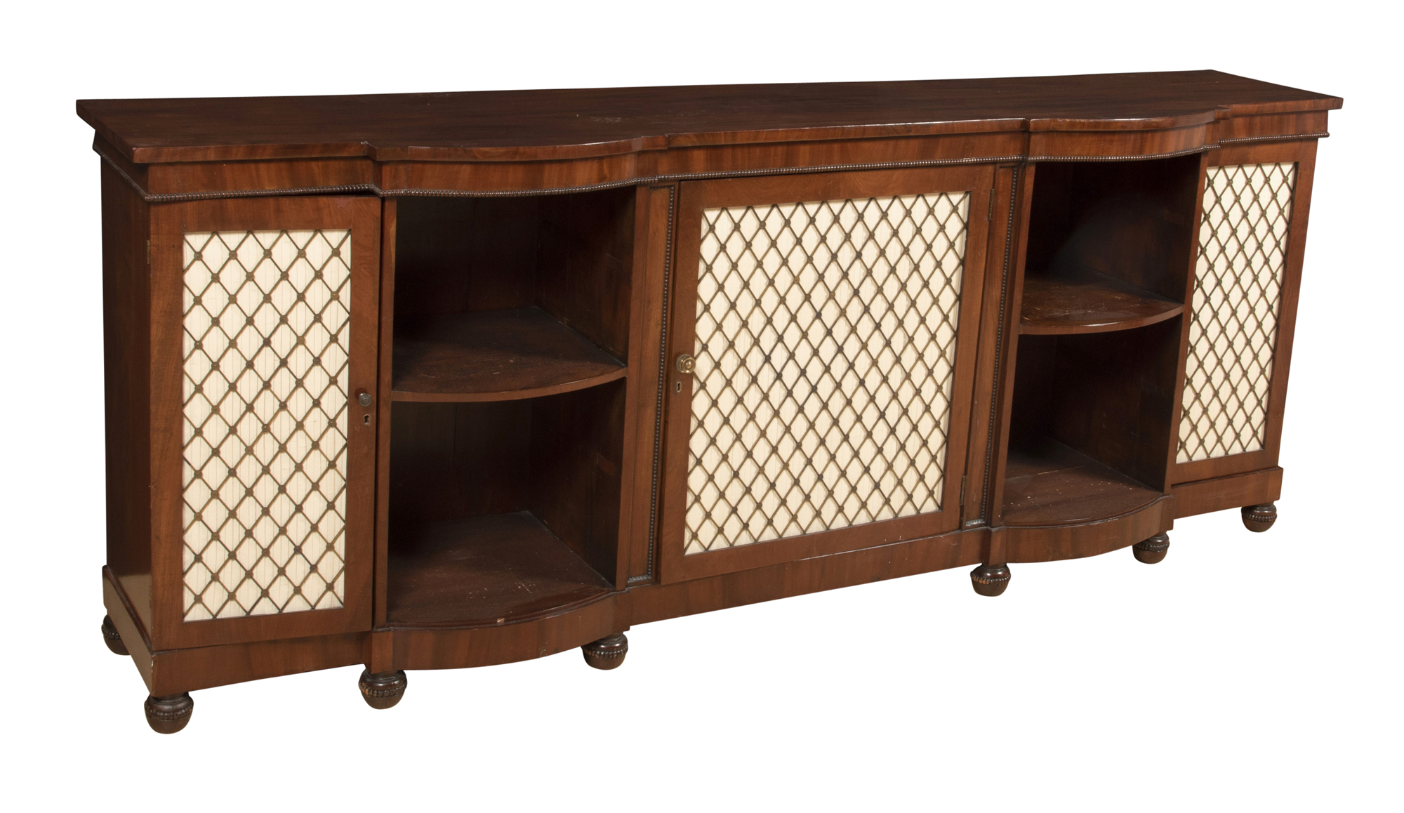 Lot image - Regency Style Mahogany Side Cabinet